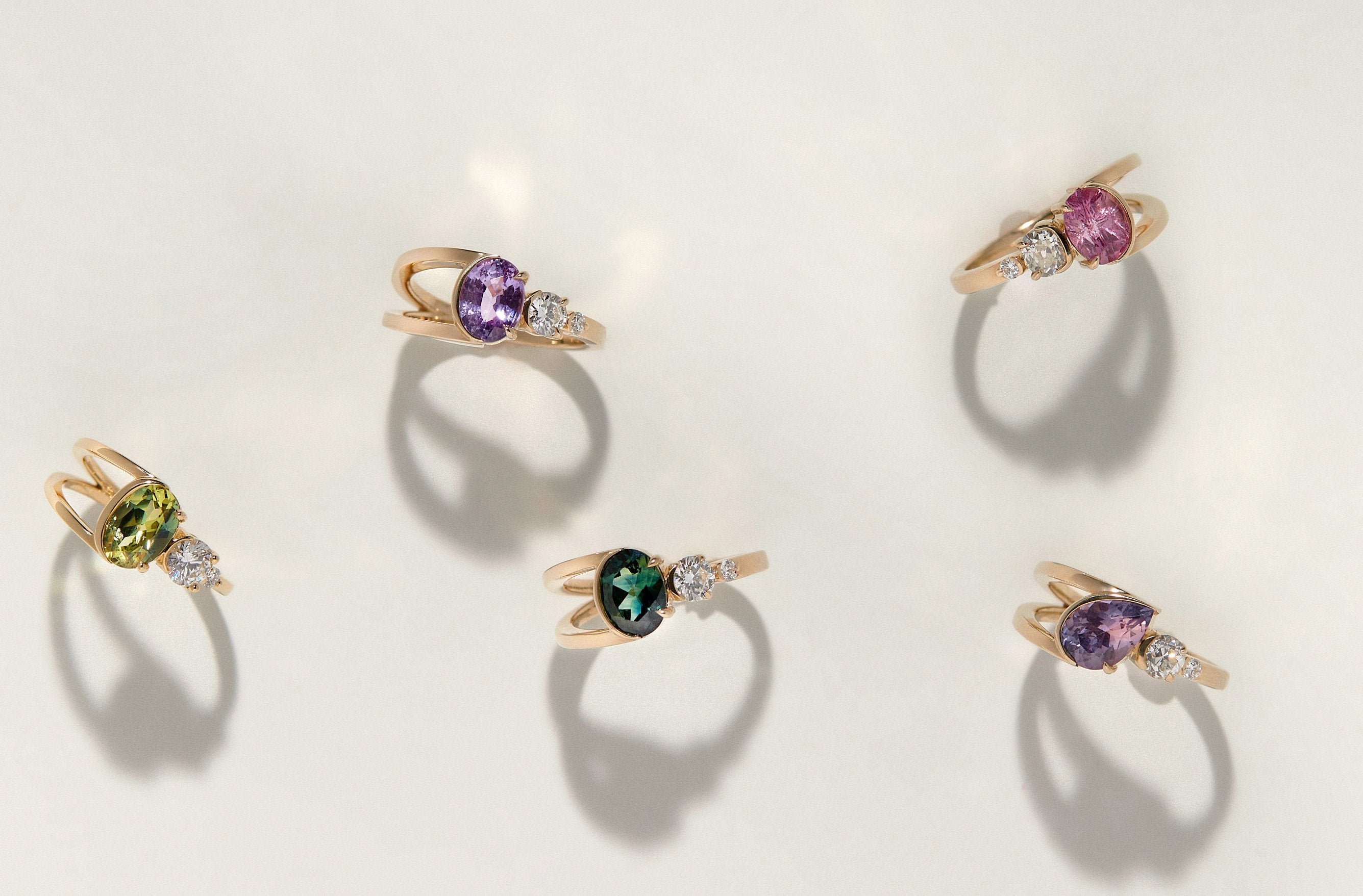 LOVE OF A KIND - Exquisite custom jewelry featuring a Bright Ring with Pear Sapphire, part of Bliss Lau's unique collection designed for aesthetic balance and crafted with responsibly sourced gemstones.
