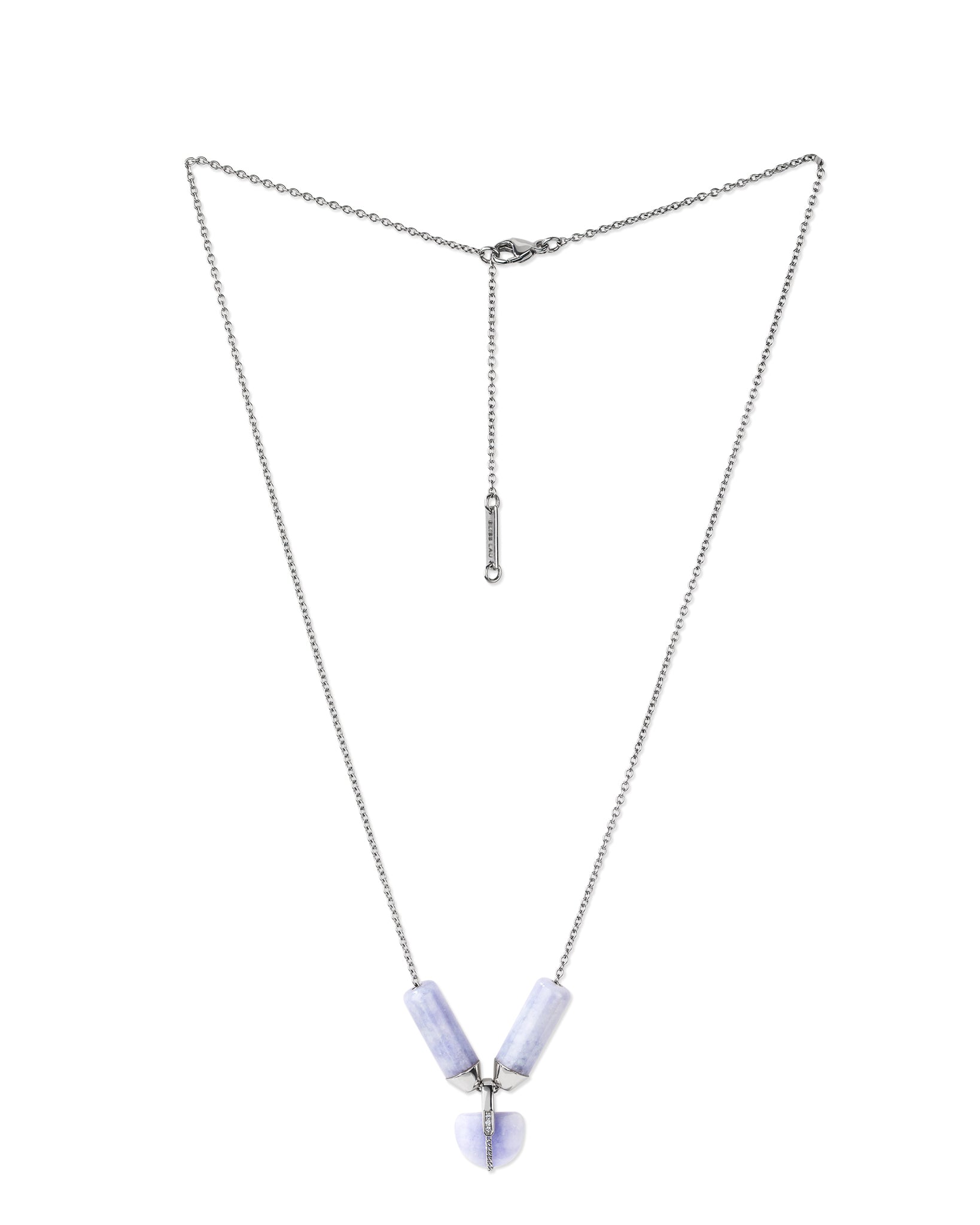 Open Necklace + Brevity Lavender Jade Platinum