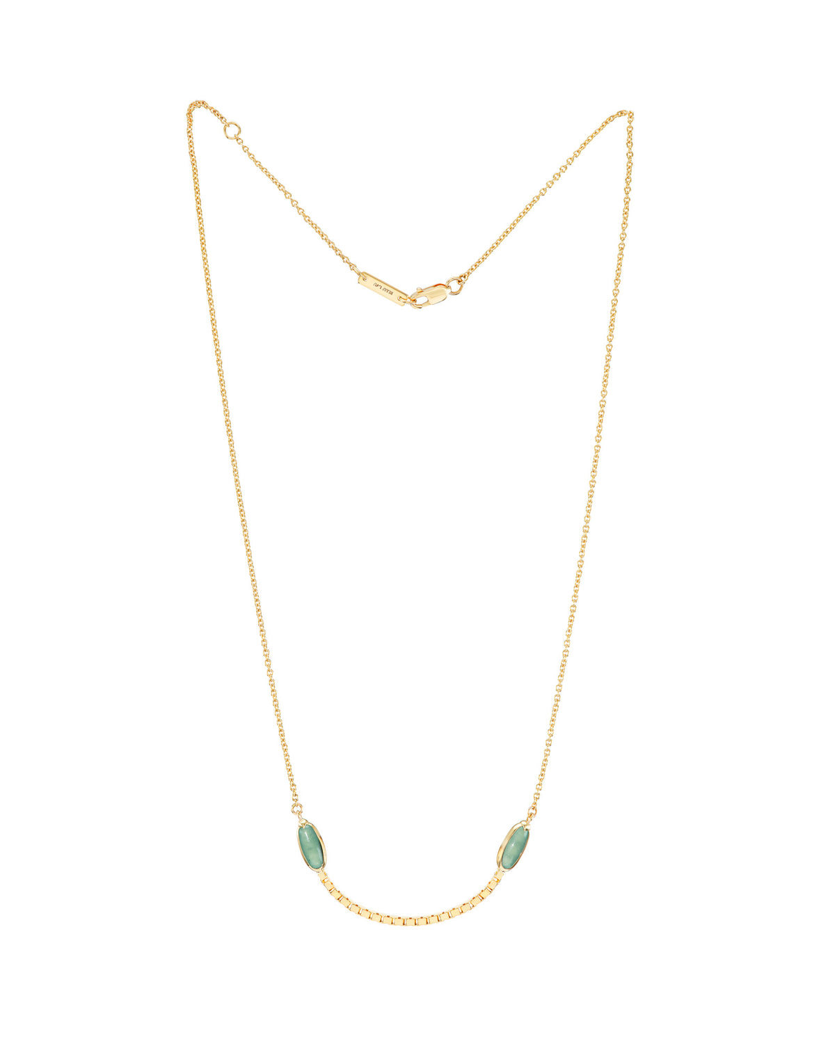 Halo Crescent Jade Necklace