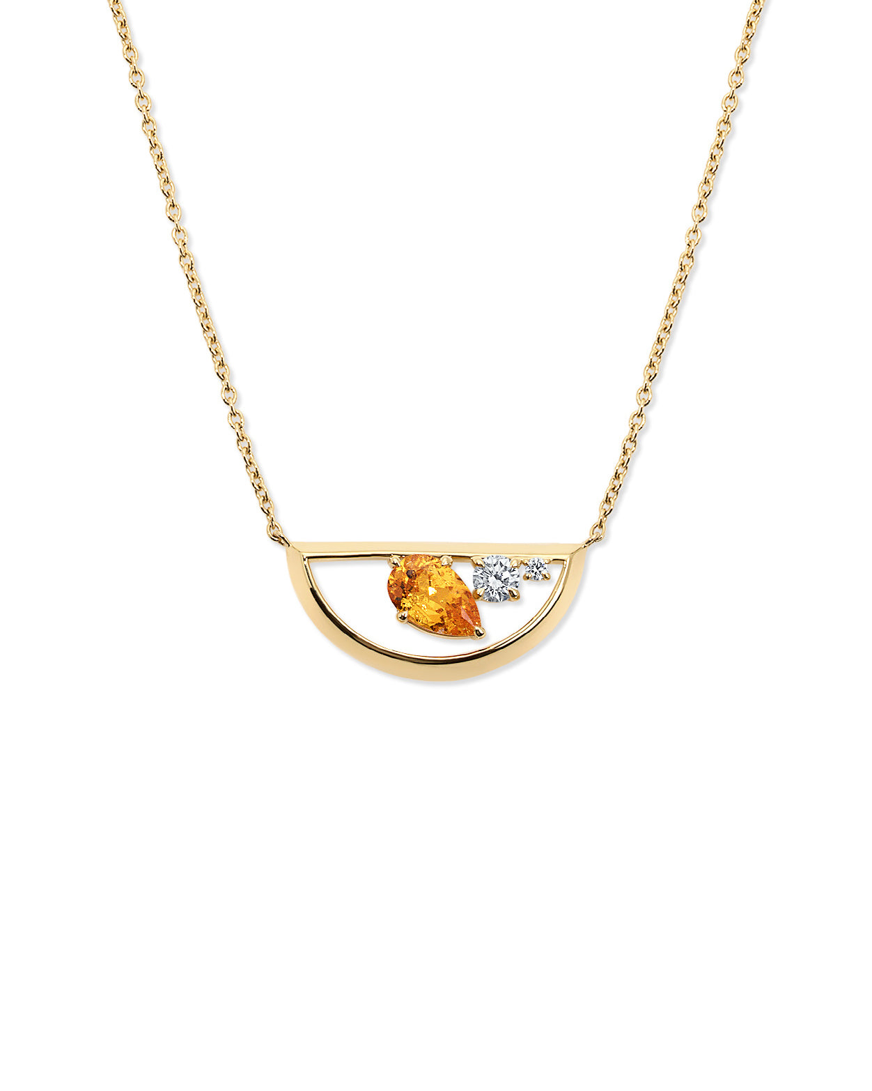 Empath Necklace Mandarin Garnet