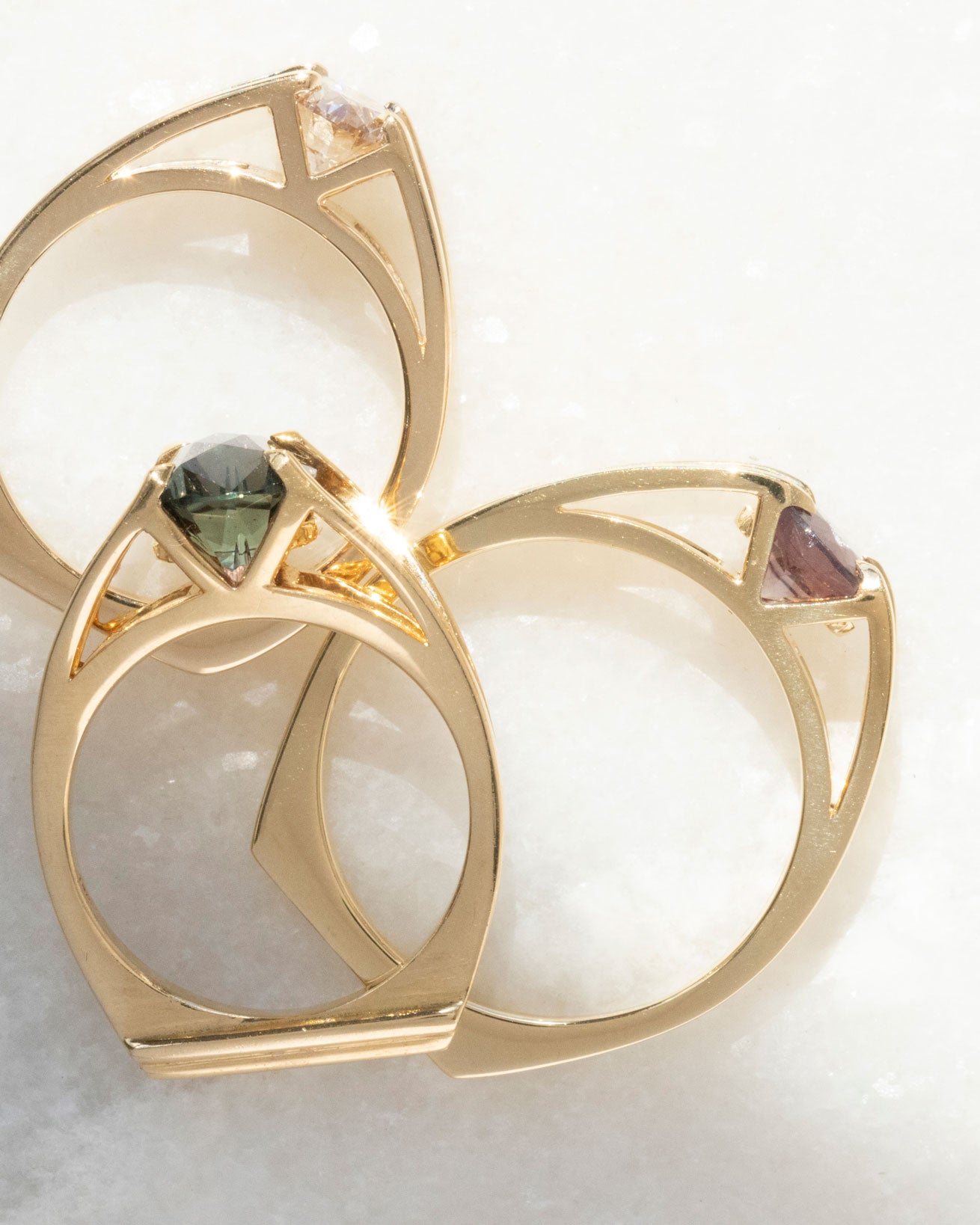 Centered Ring Yellow Gold