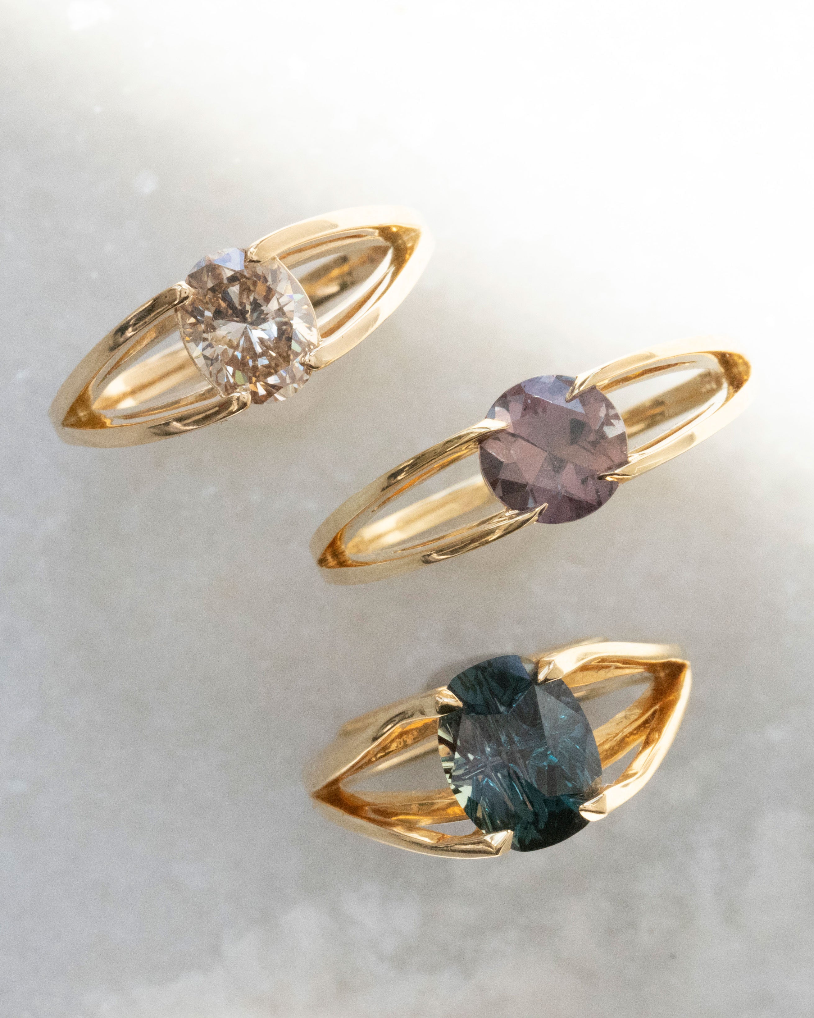 Centered Ring Yellow Gold