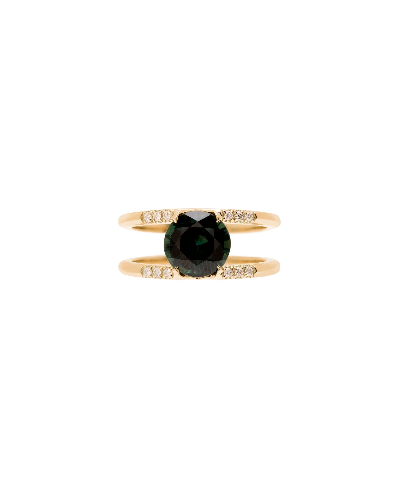 Bliss Lau Illuminate Ring in yellow gold. Engagement Ring.