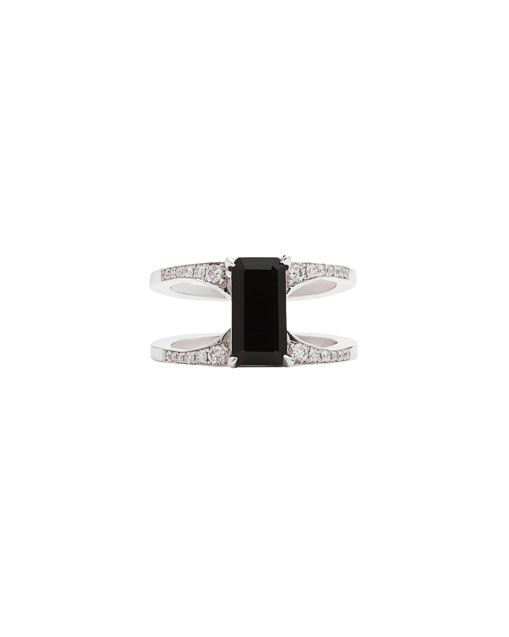 Black Spinel Mirage Ring