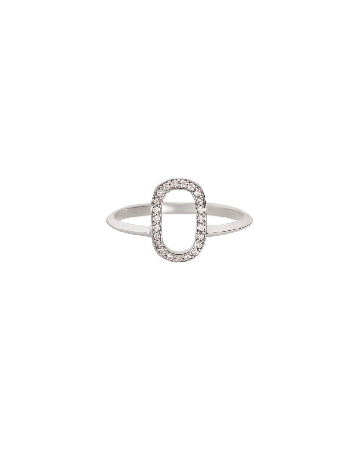 Acoustic + Oval Outline Wedding Ring Set
