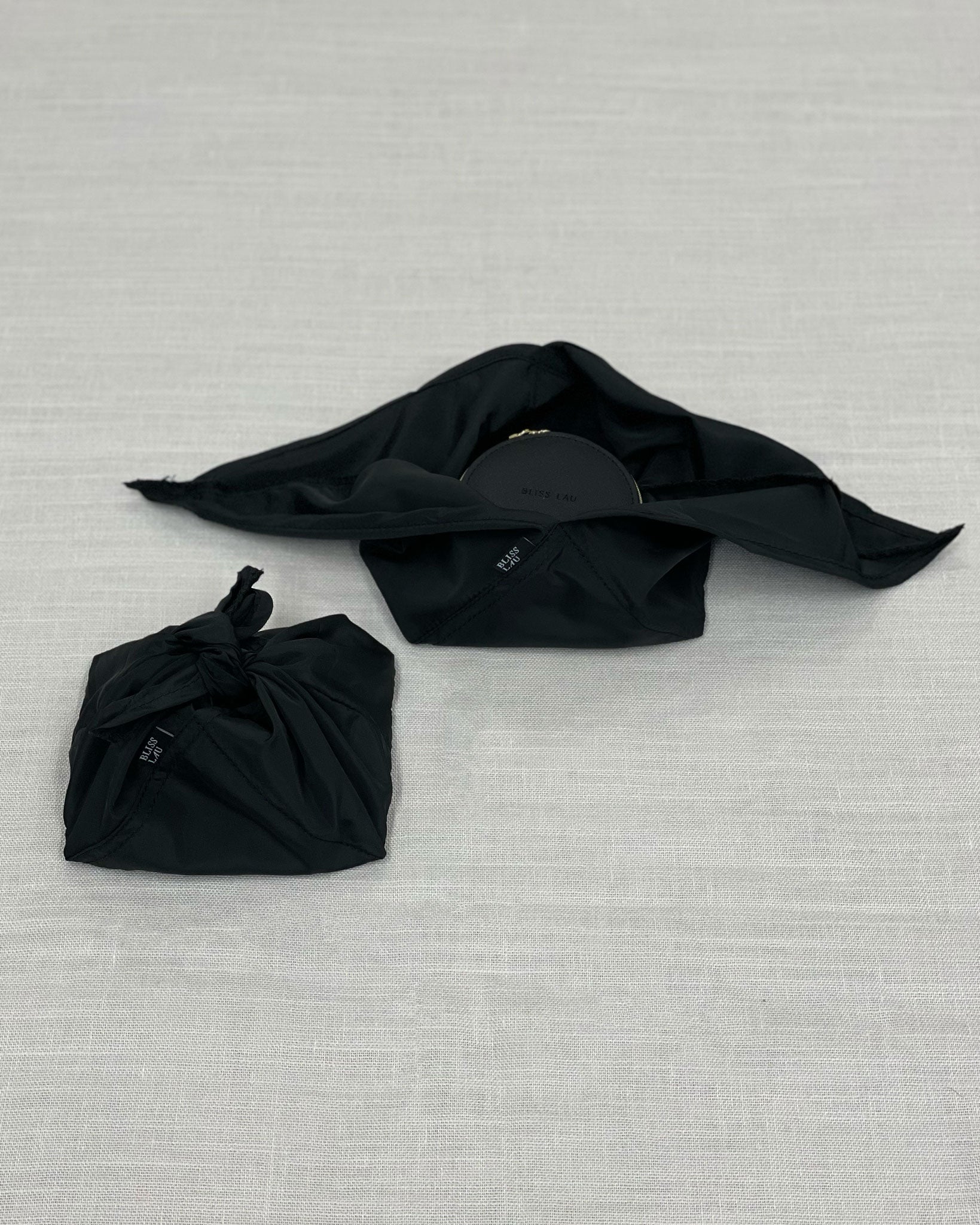 furoshiki reusable gift wrap open view.