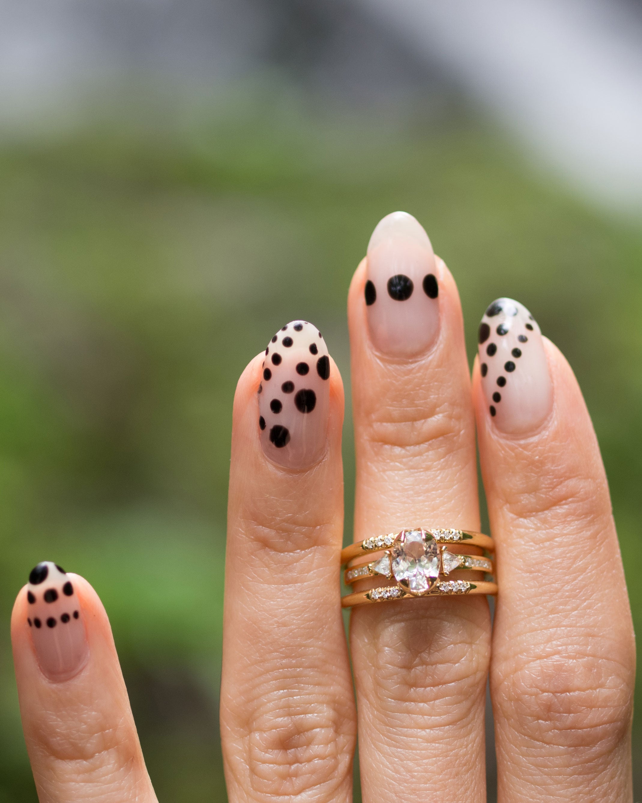 Bliss Lau Illuminate ring on hand