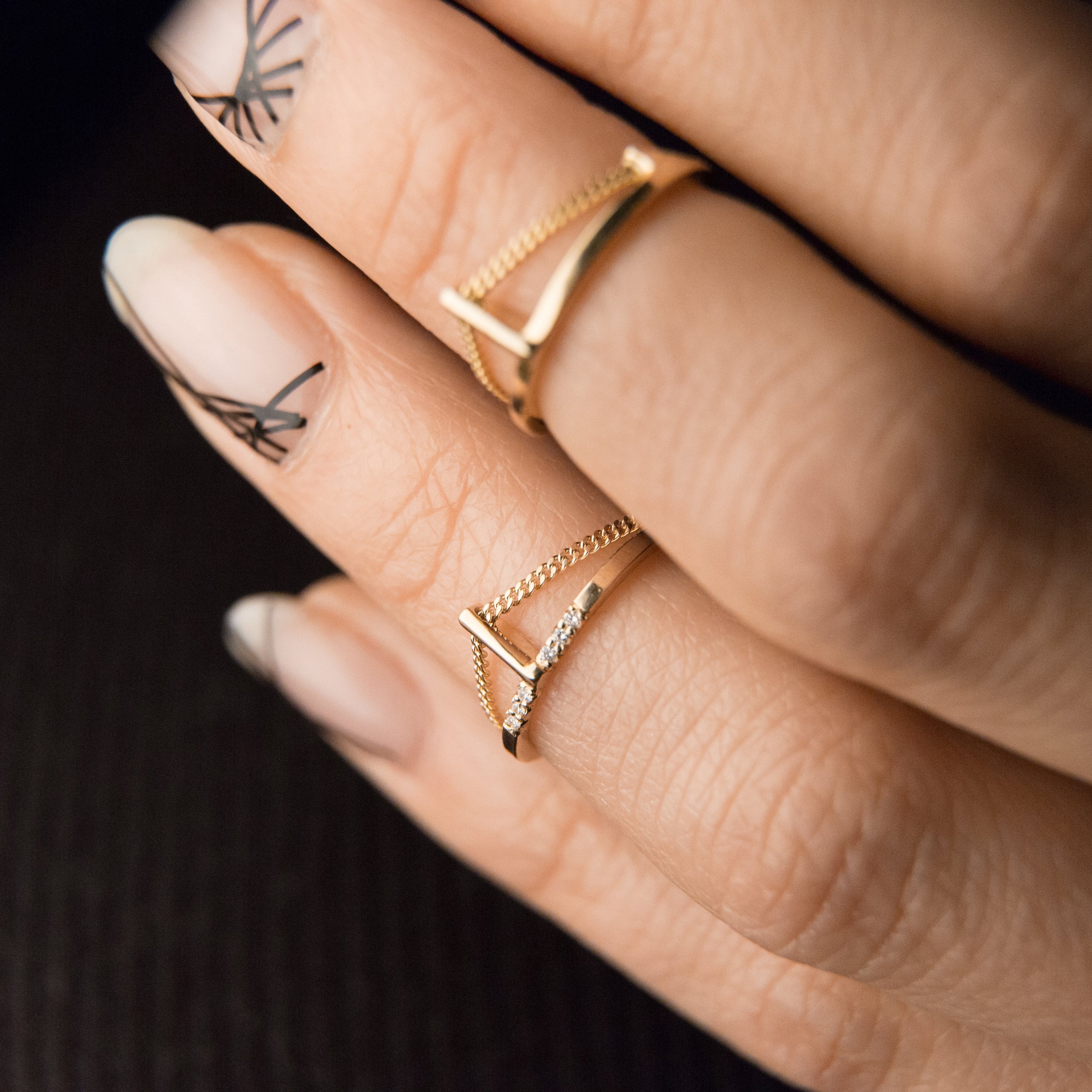 Best selling Centered Ring and Interlocking Rings and Bodychains Bliss Lau