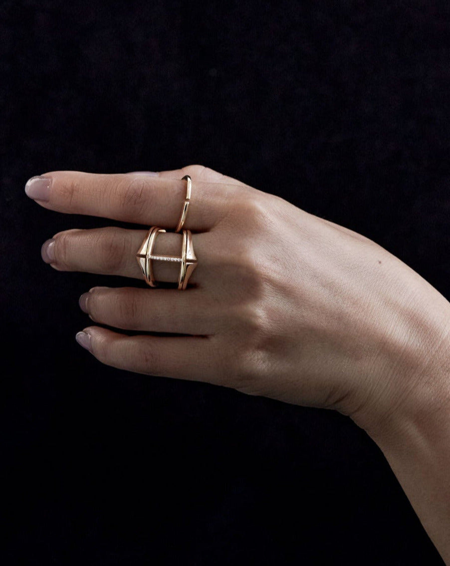 Kaleidoscope Mini Bridge Ring