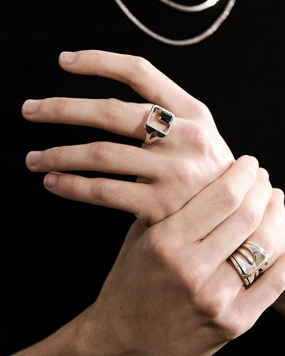 Caspar Ring Sterling Silver Tourmaline