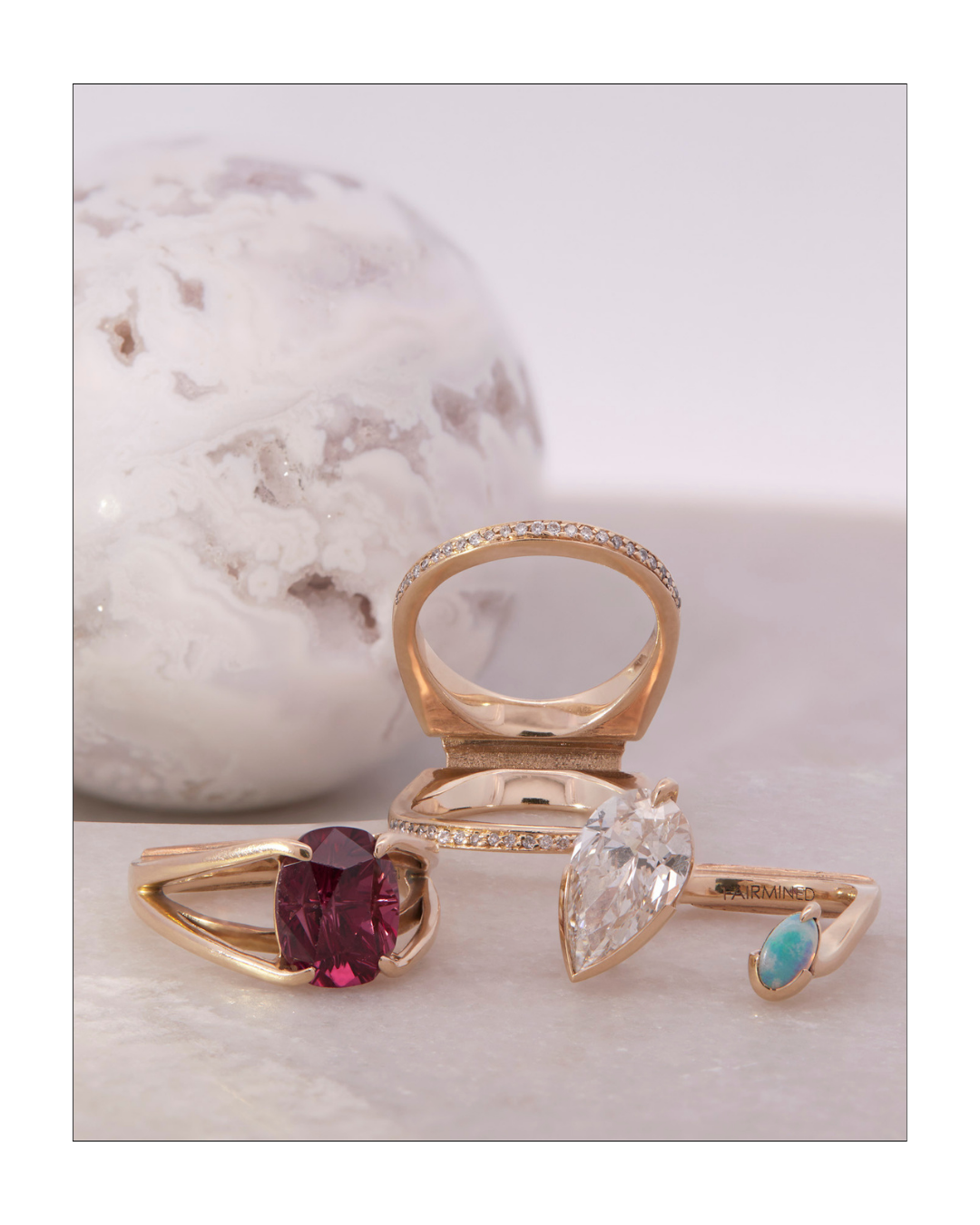 Intuitive Ring Sun Diamond Signature Collection