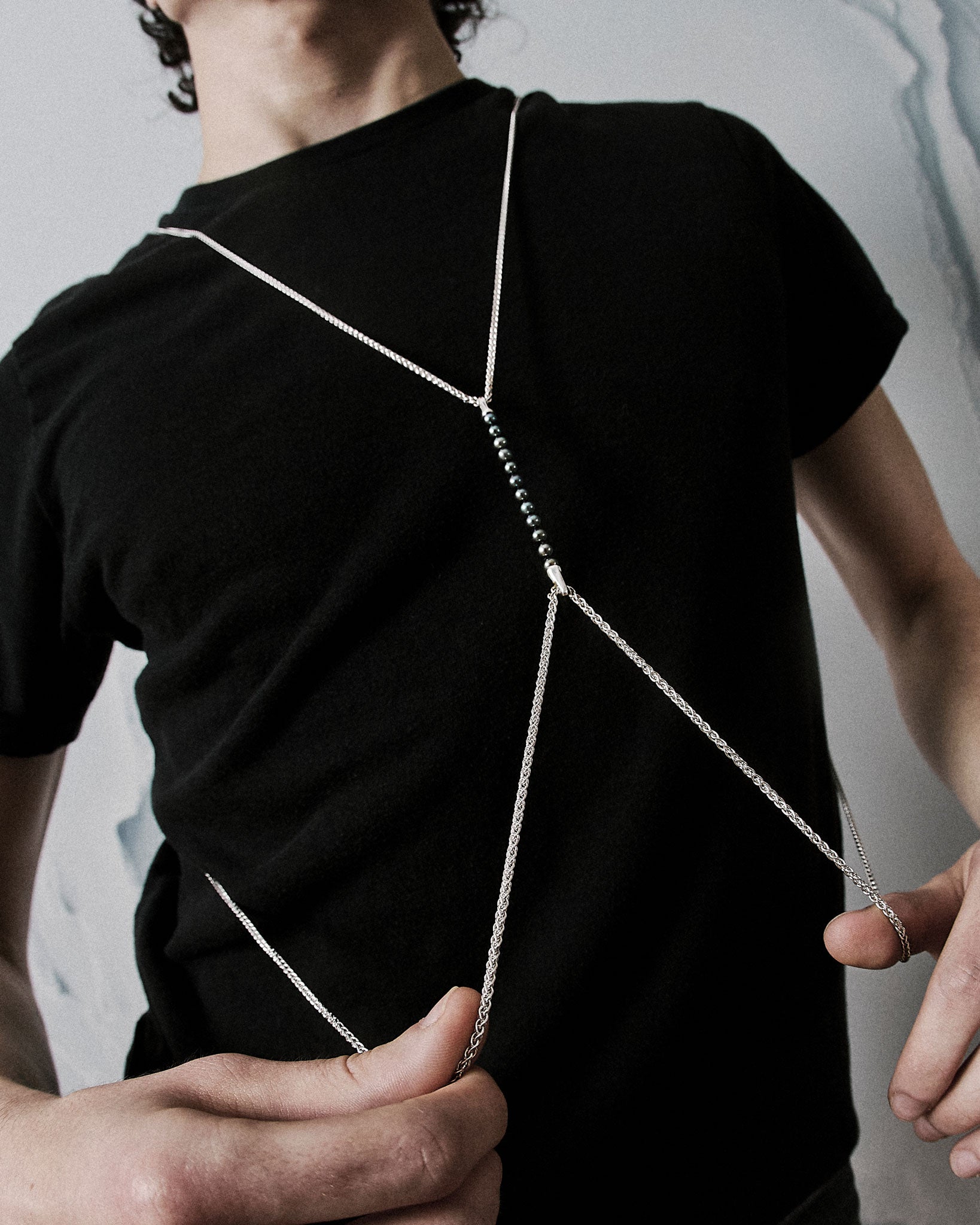 Limited Edition Tuxedo Black Bodychain
