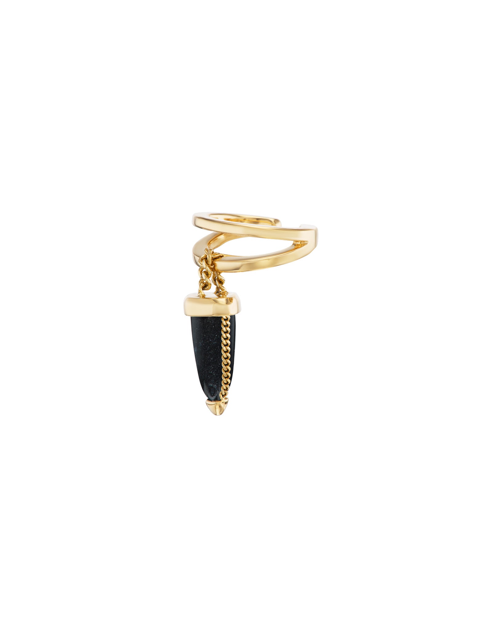 Vantage Earcuff Black Jade 18k Gold