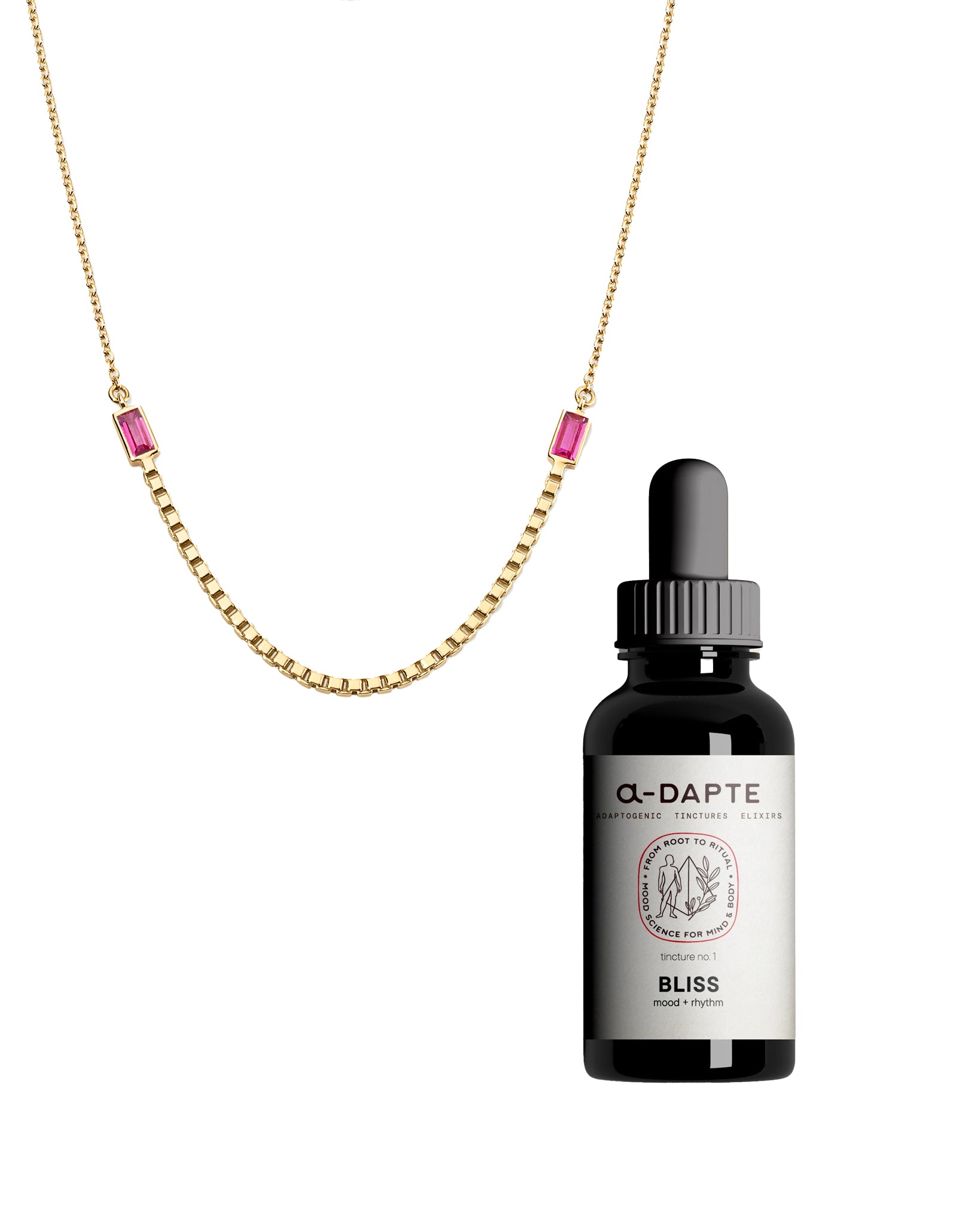Halo Necklace Ruby +a-Dapte BLISS