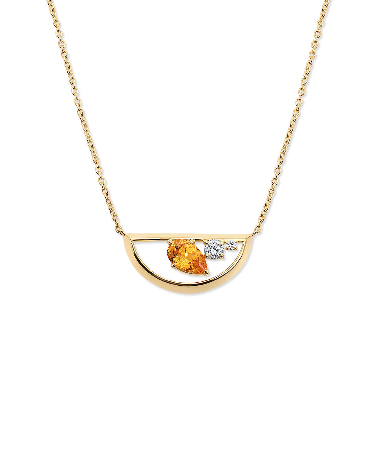 Empath Necklace Mandarin Garnet