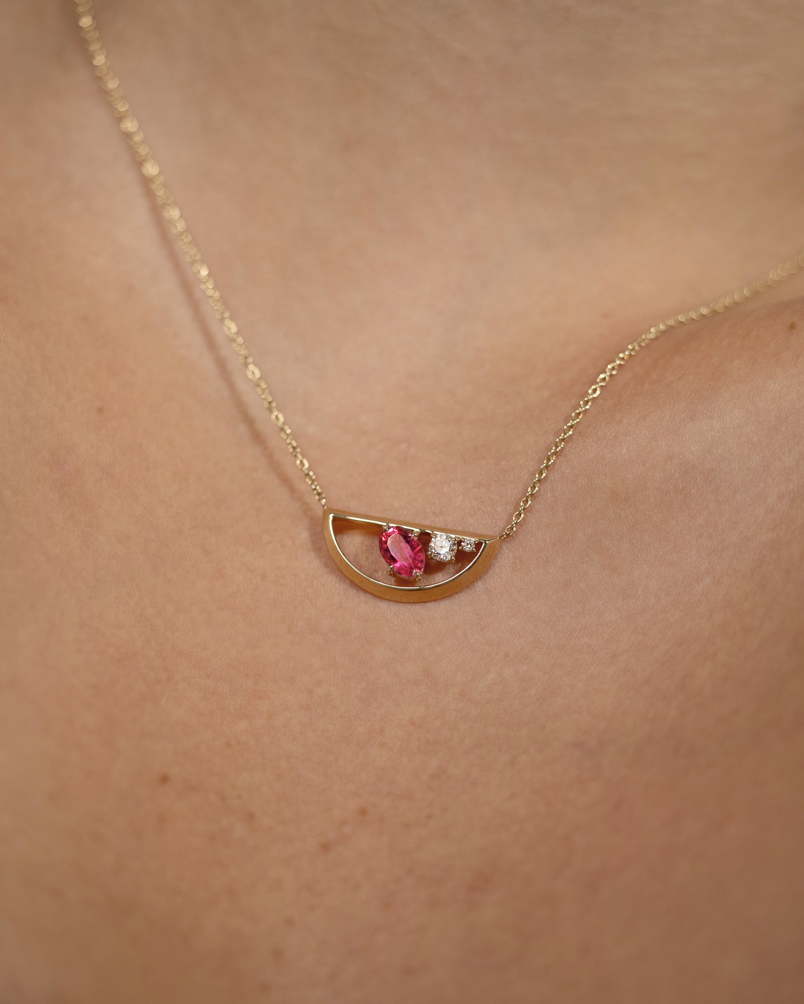 Empath Necklace Pink Tourmaline