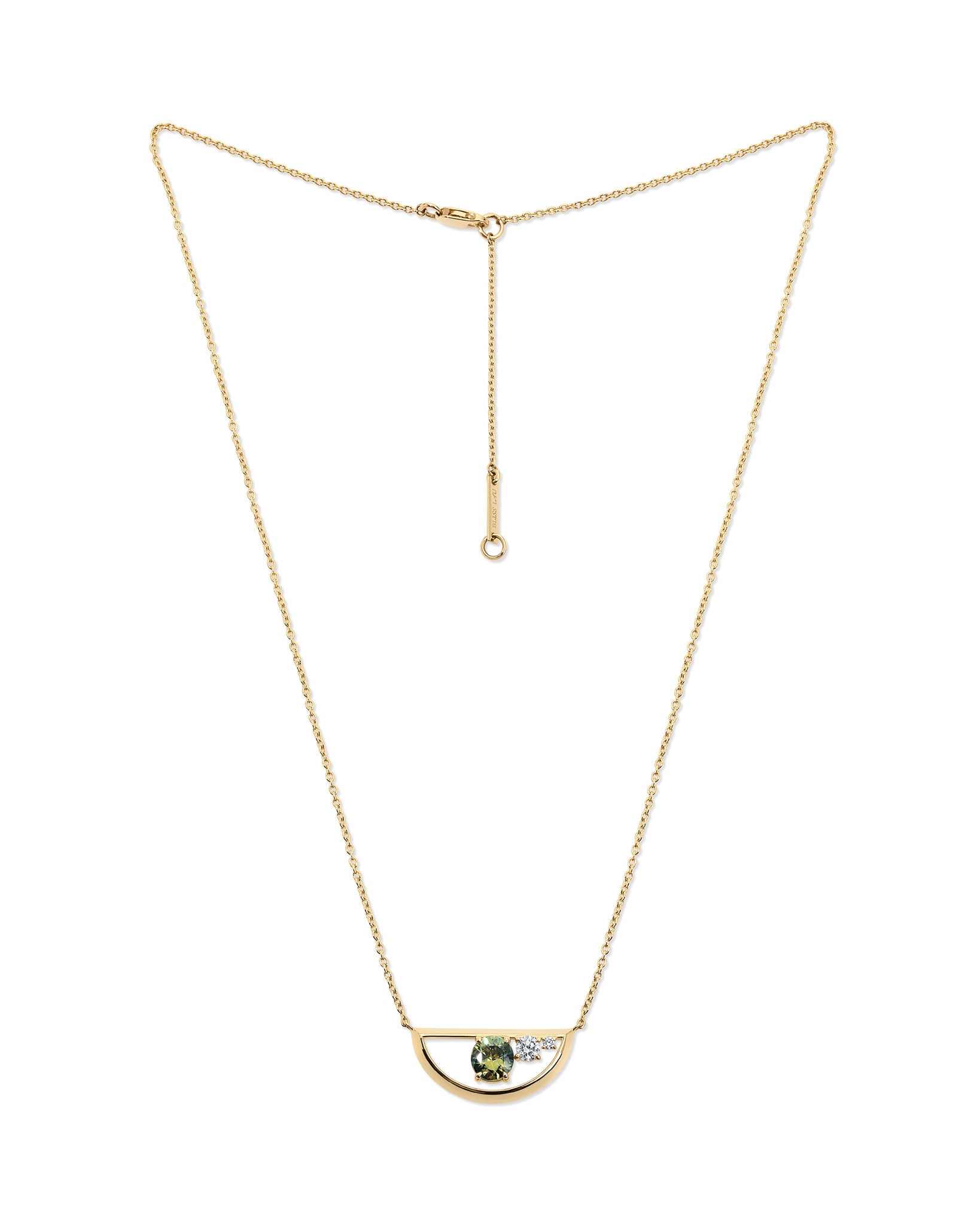 Empath Necklace Yellow Green Sapphire