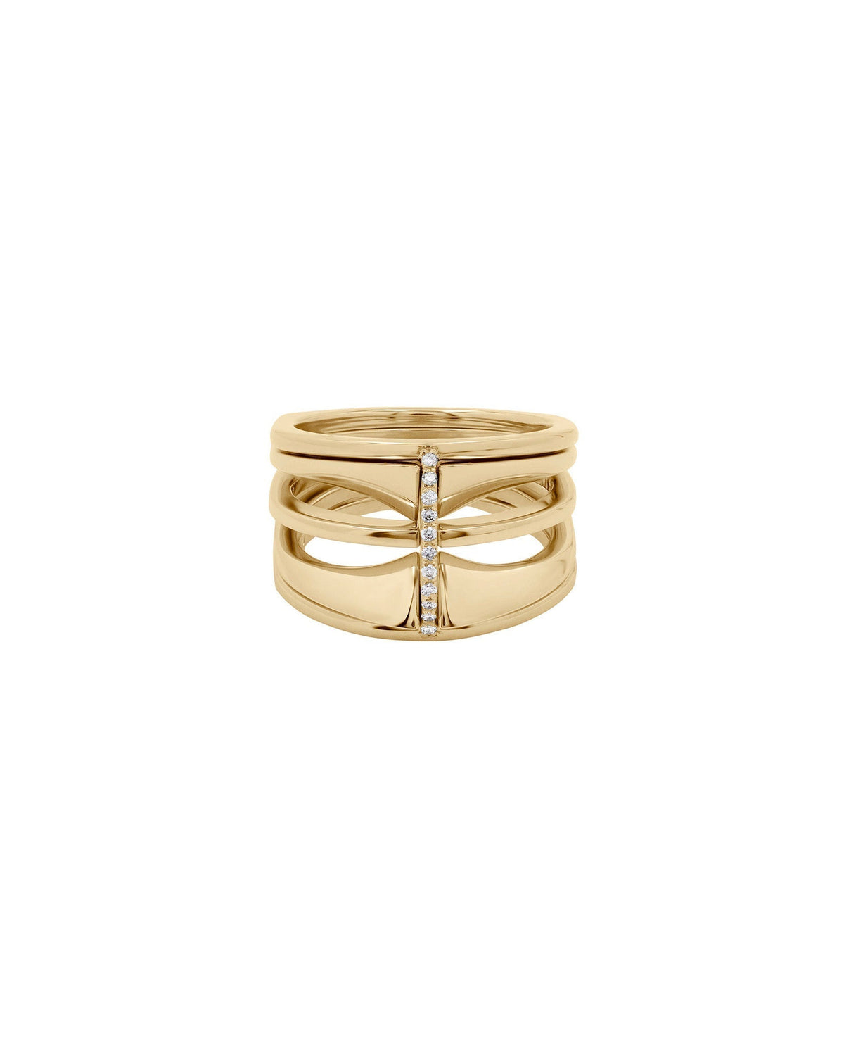 Kaleidoscope Mini Ring Set 18k Fairmined