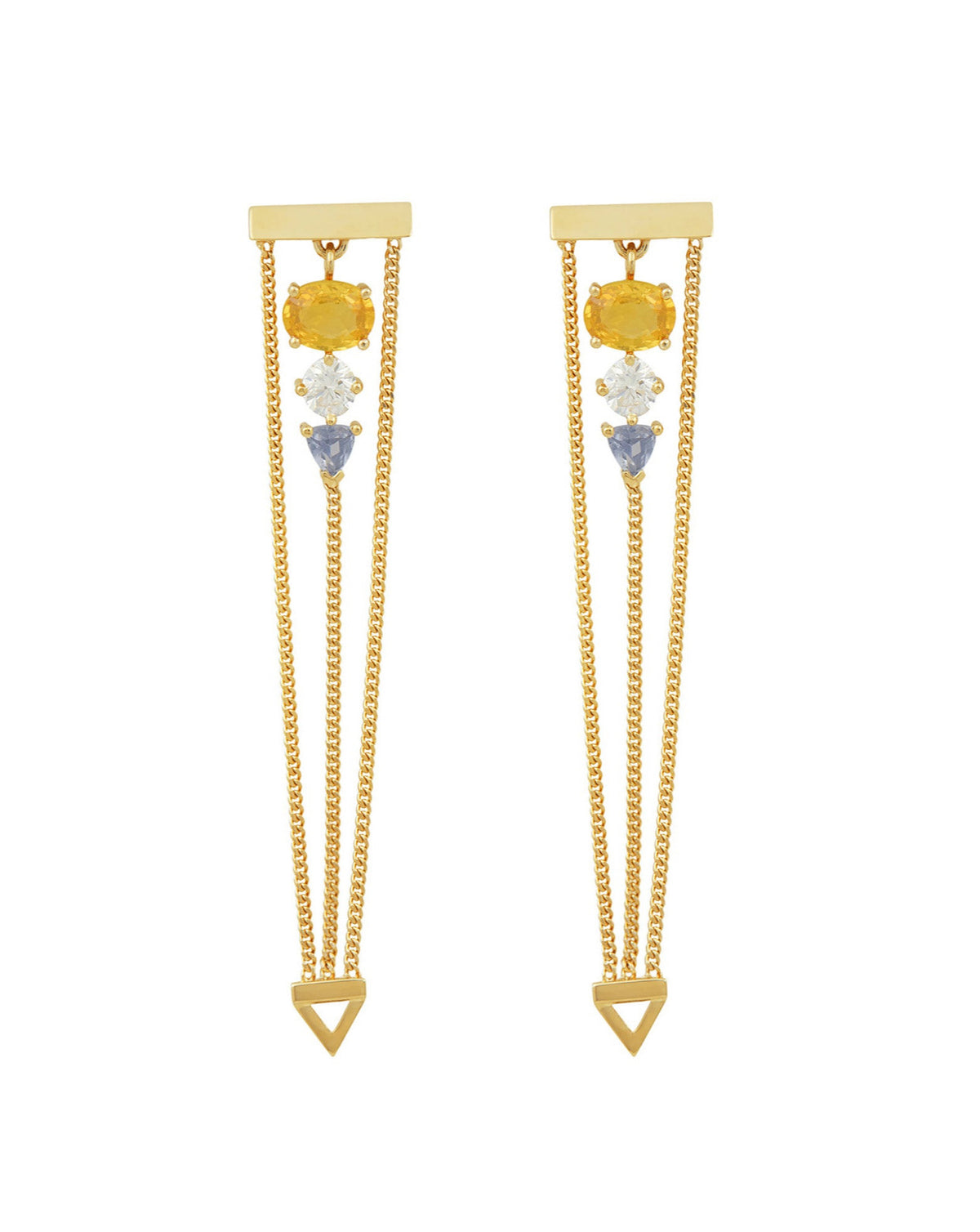 Levitate Trio Earring Garnet