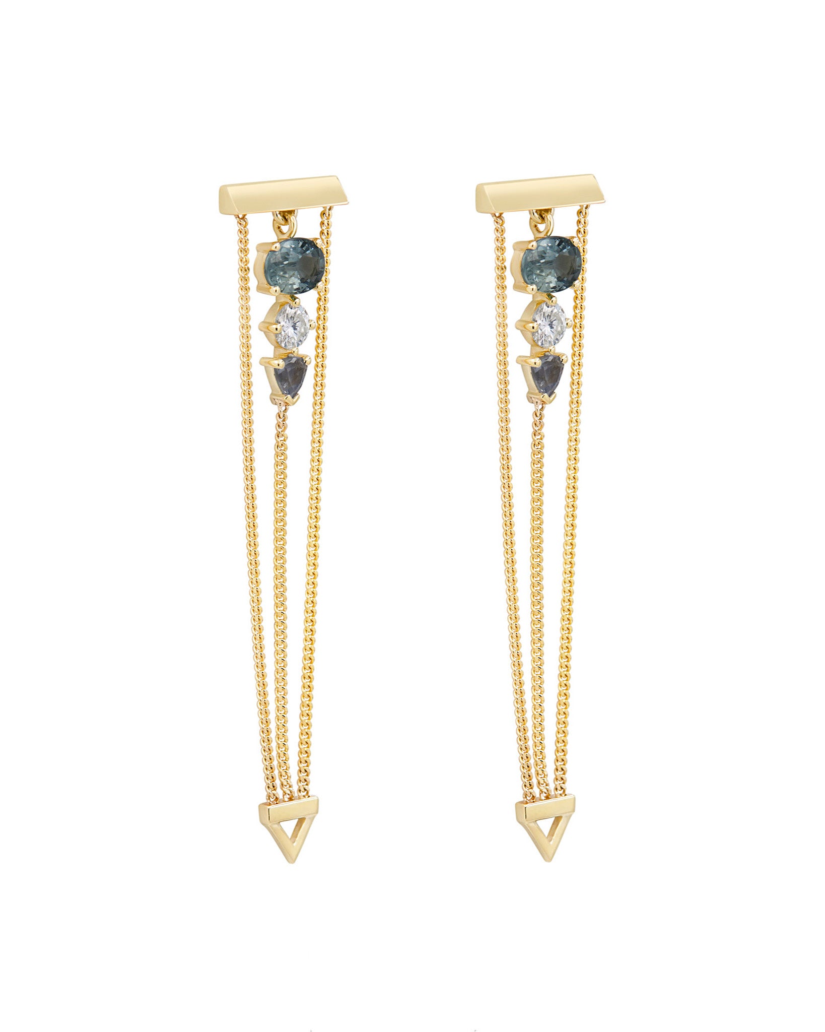 Levitate Trio Earring Tourmaline- One Of A Kind