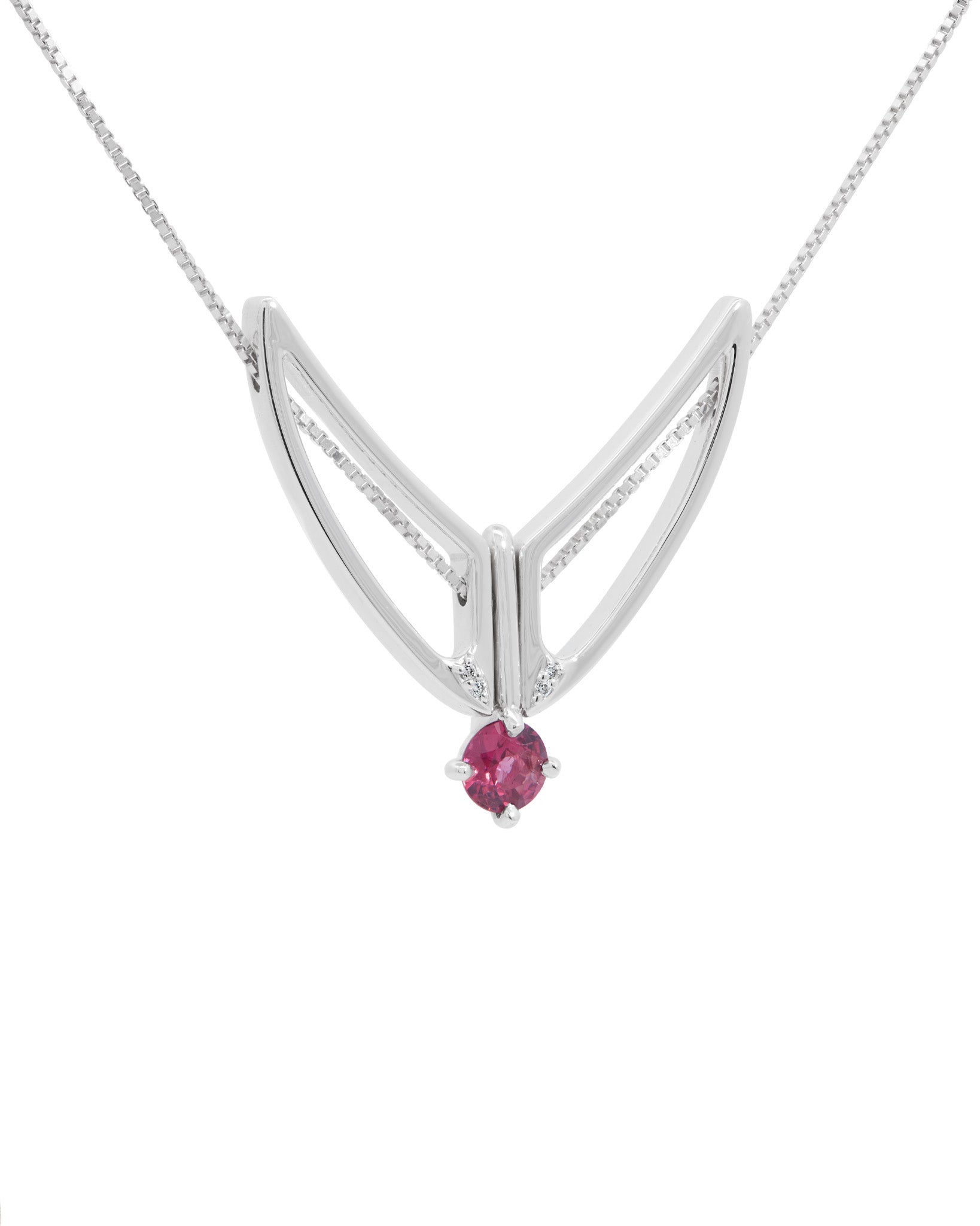 Hype Women x Bliss Lau Attune Necklace Pink Garnet