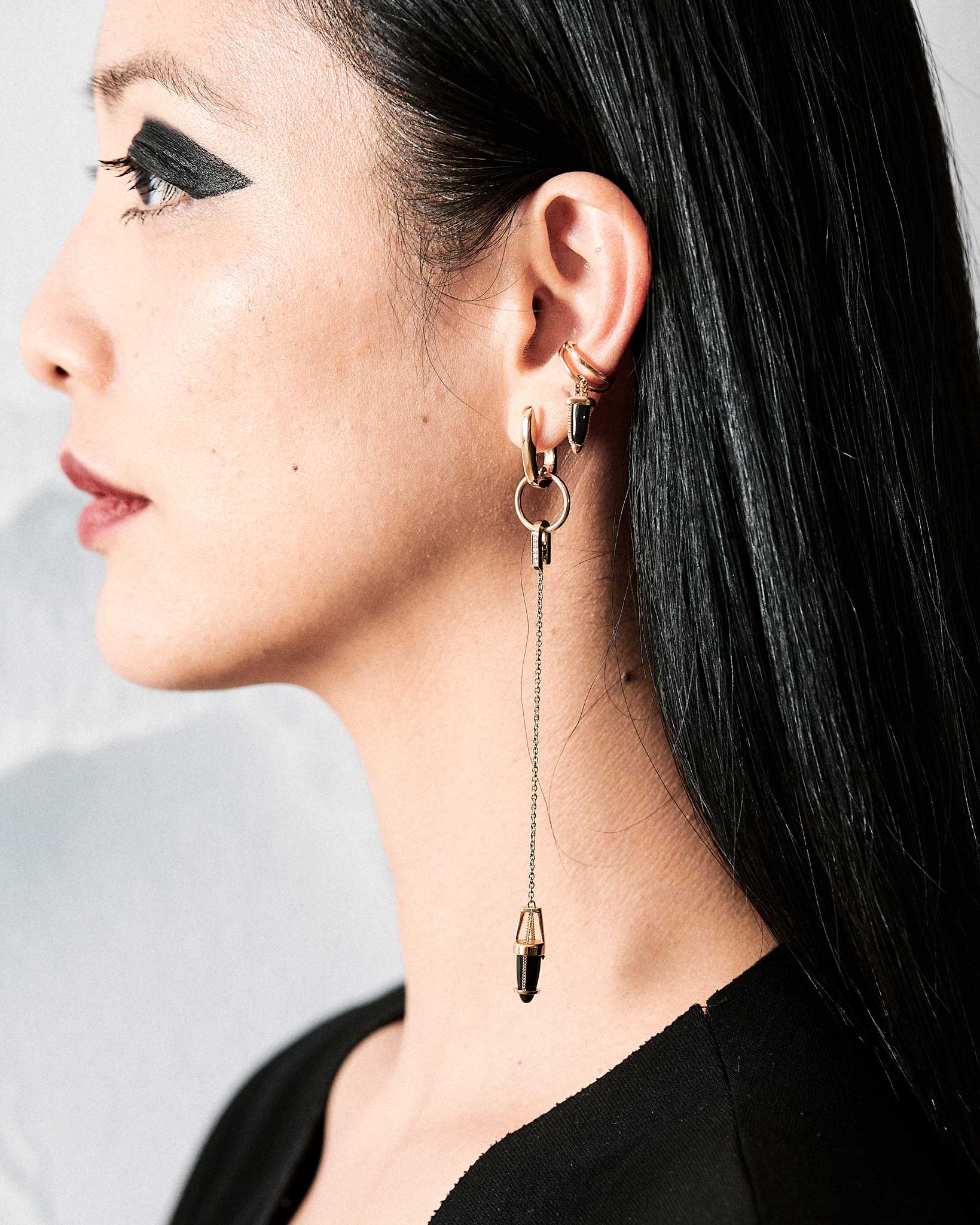Nuance Hoop + Vantage Curio Earring Set