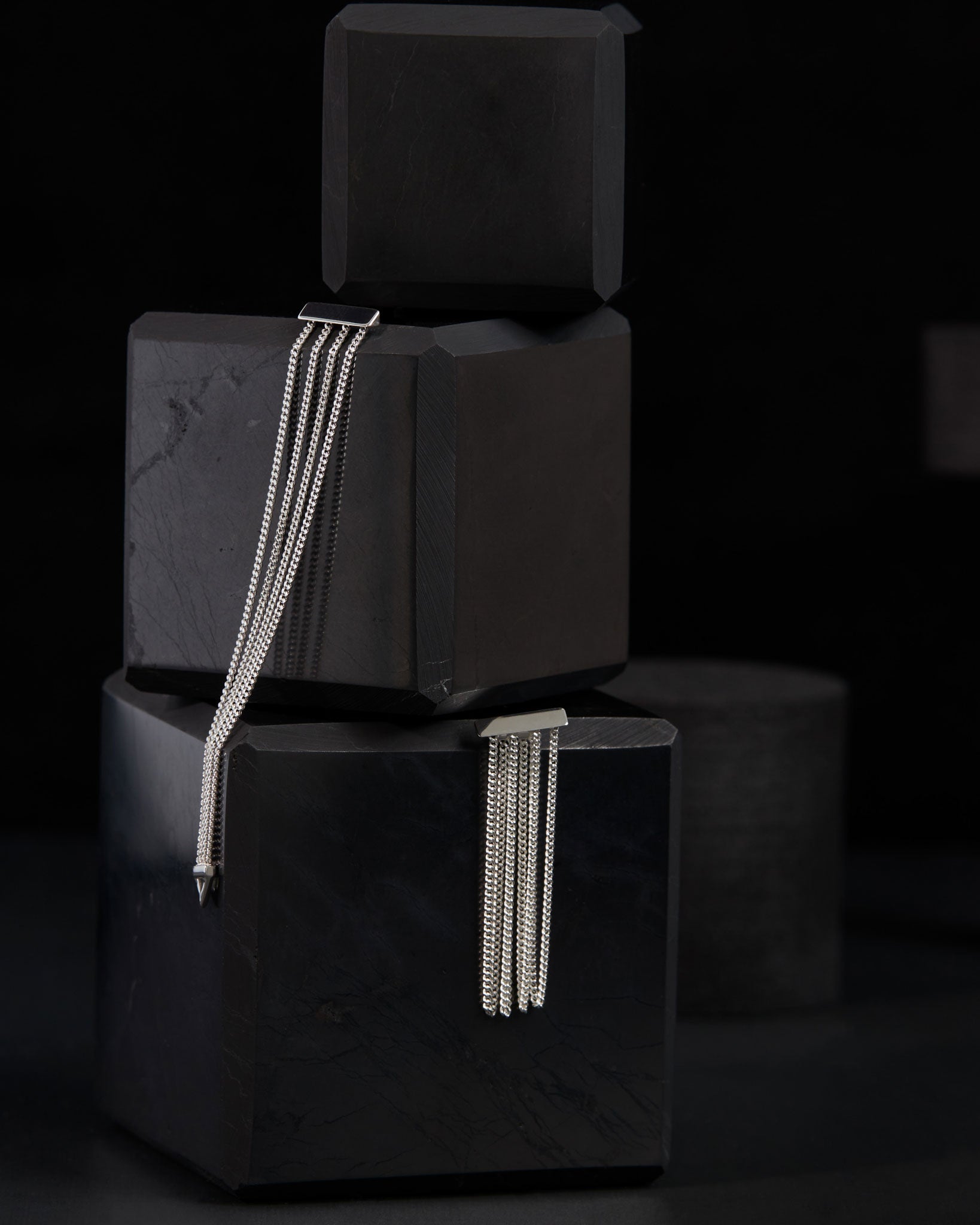 Levitate Sterling Silver Drop Earrings