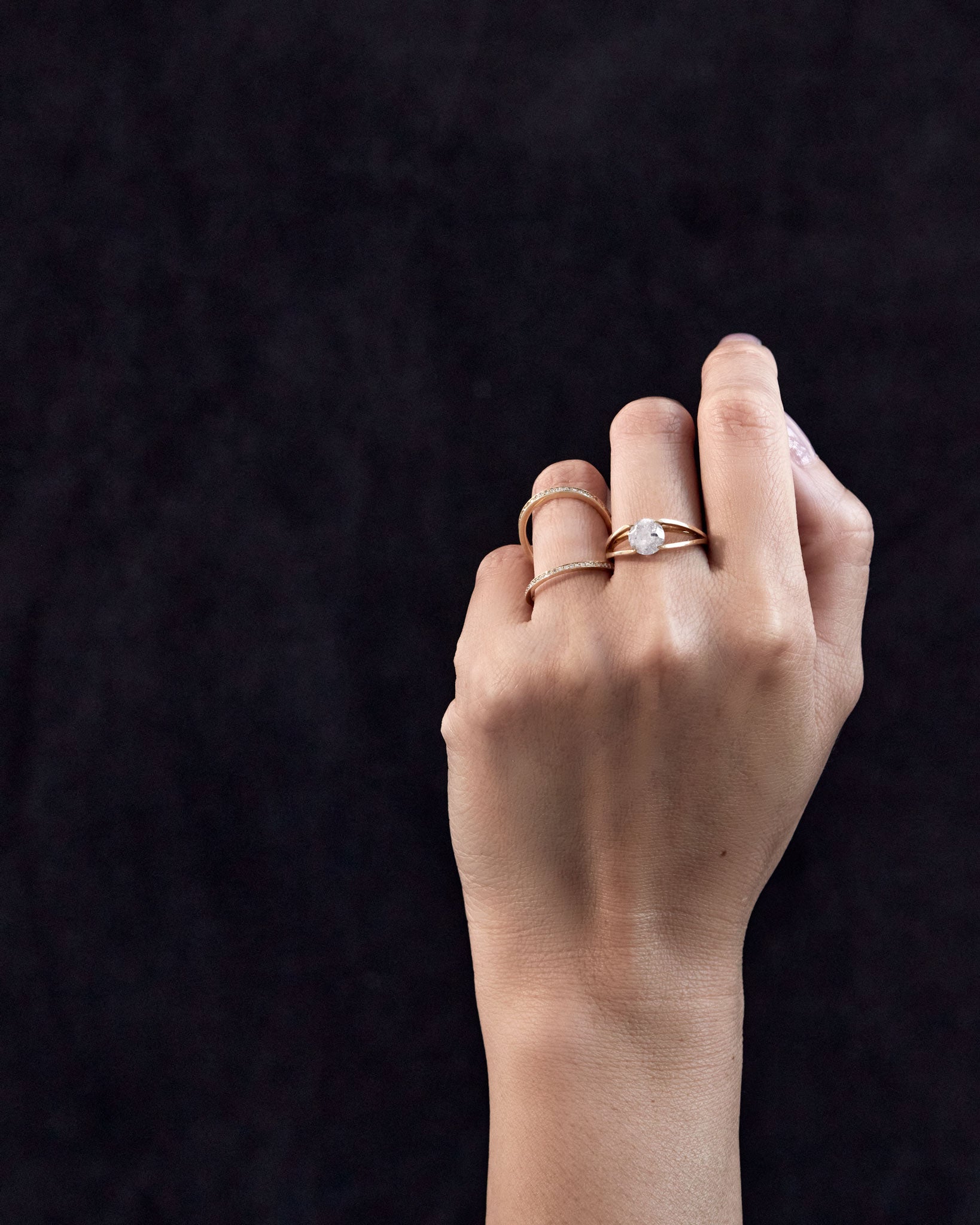 Centered Ring Yellow Gold