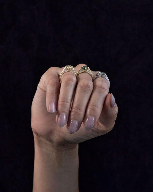 Minimalist Rise Diamond Ring