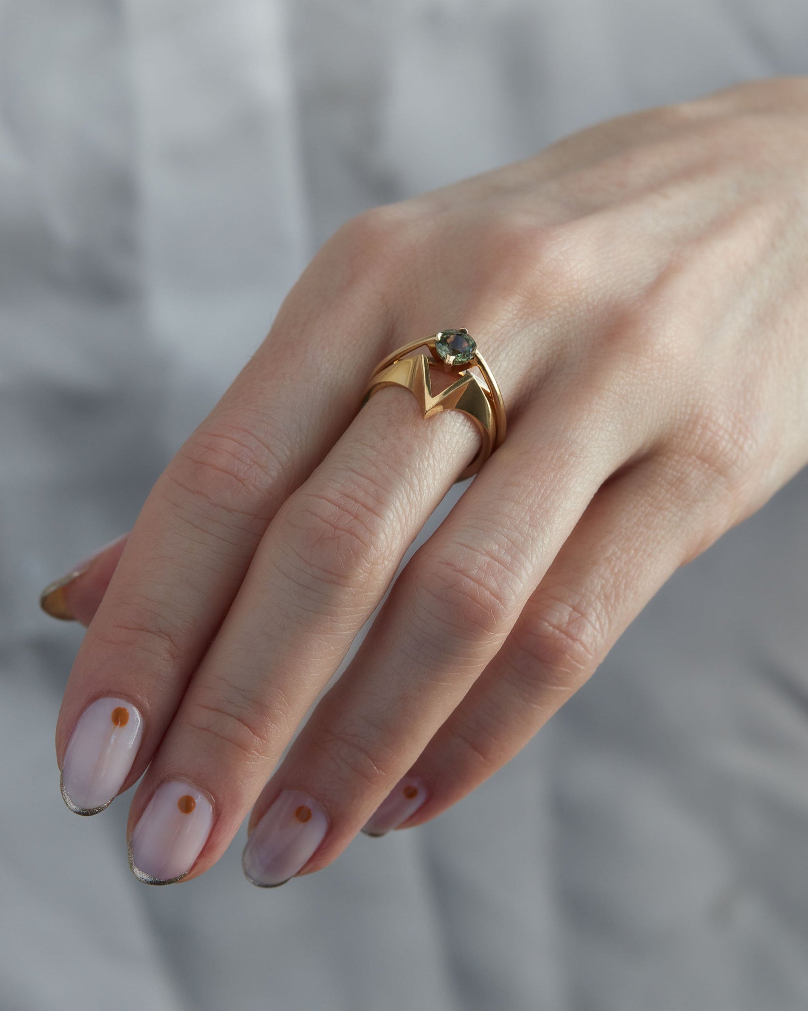 Minimalist Arc + Spire Ring Set