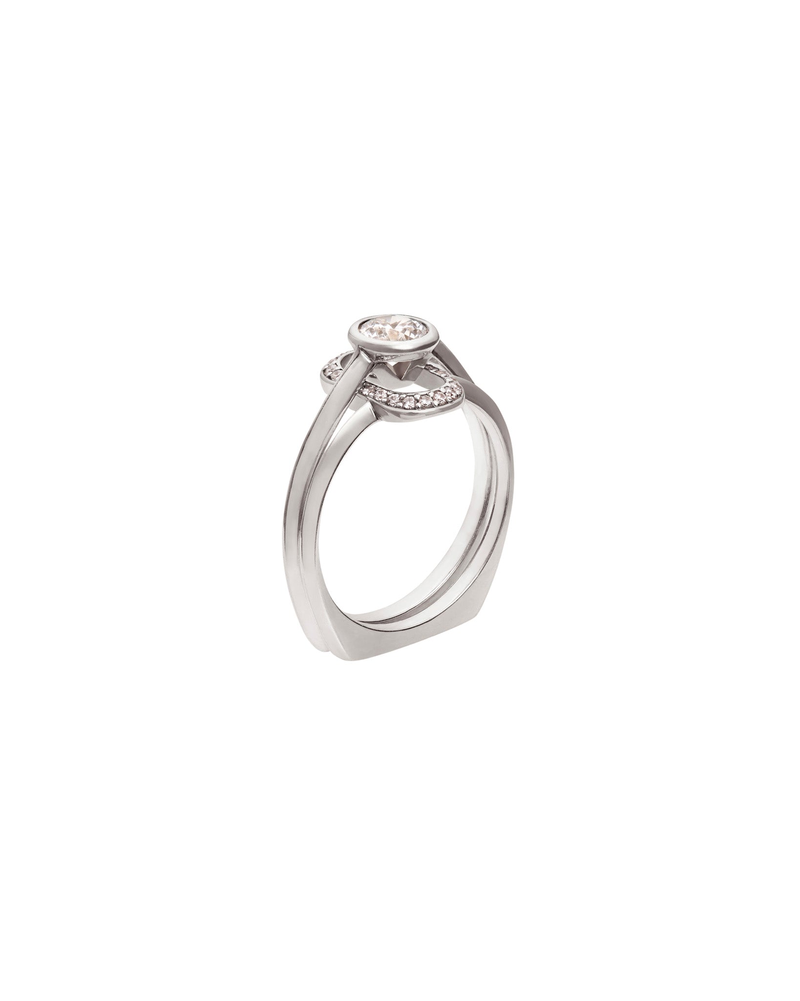 Acoustic + Oval Outline Ring Set