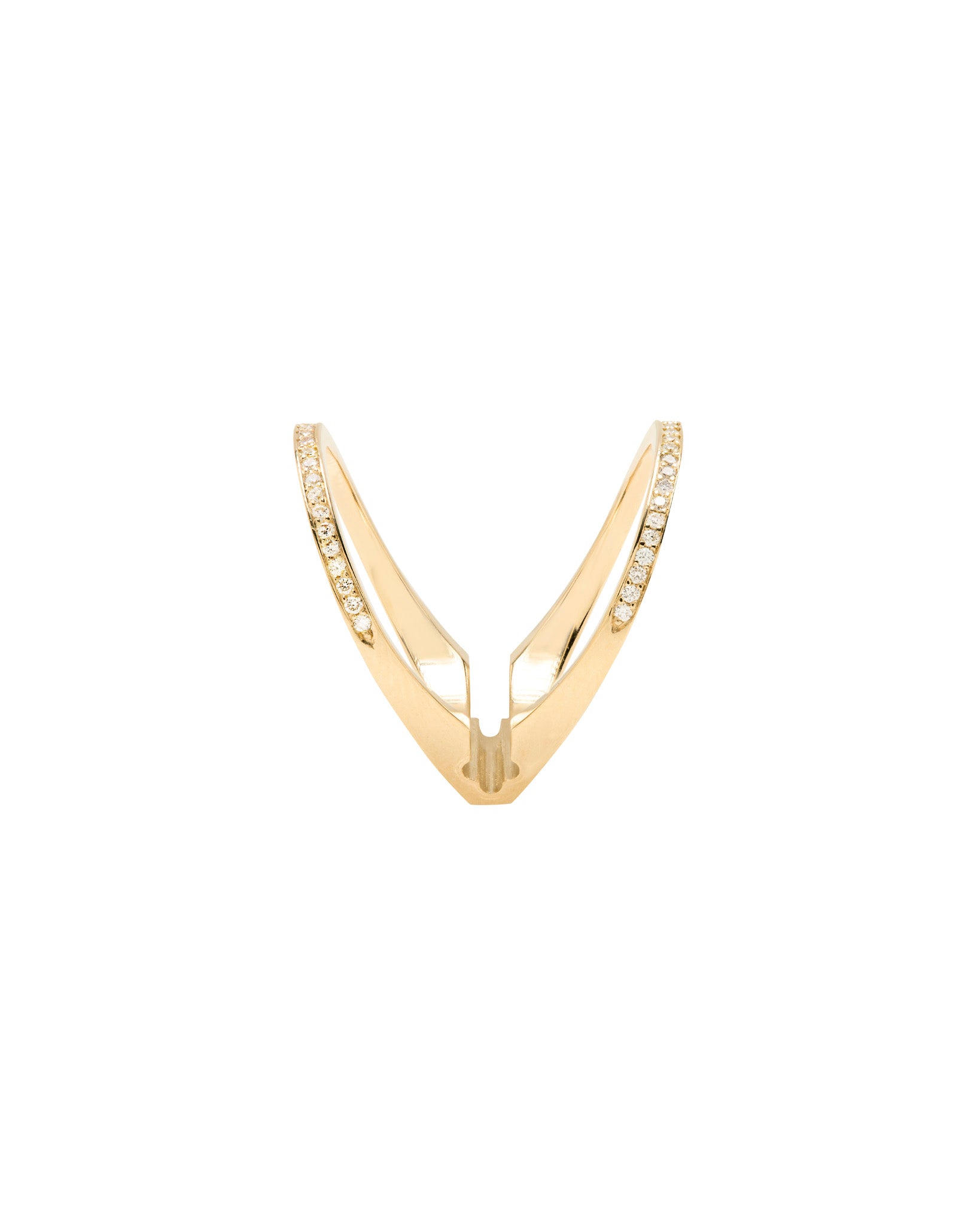 Acute 22mm Enclose Pave Band