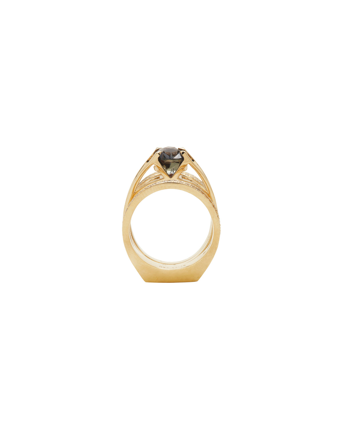 Elegant Elliptical Enclose Ring Set