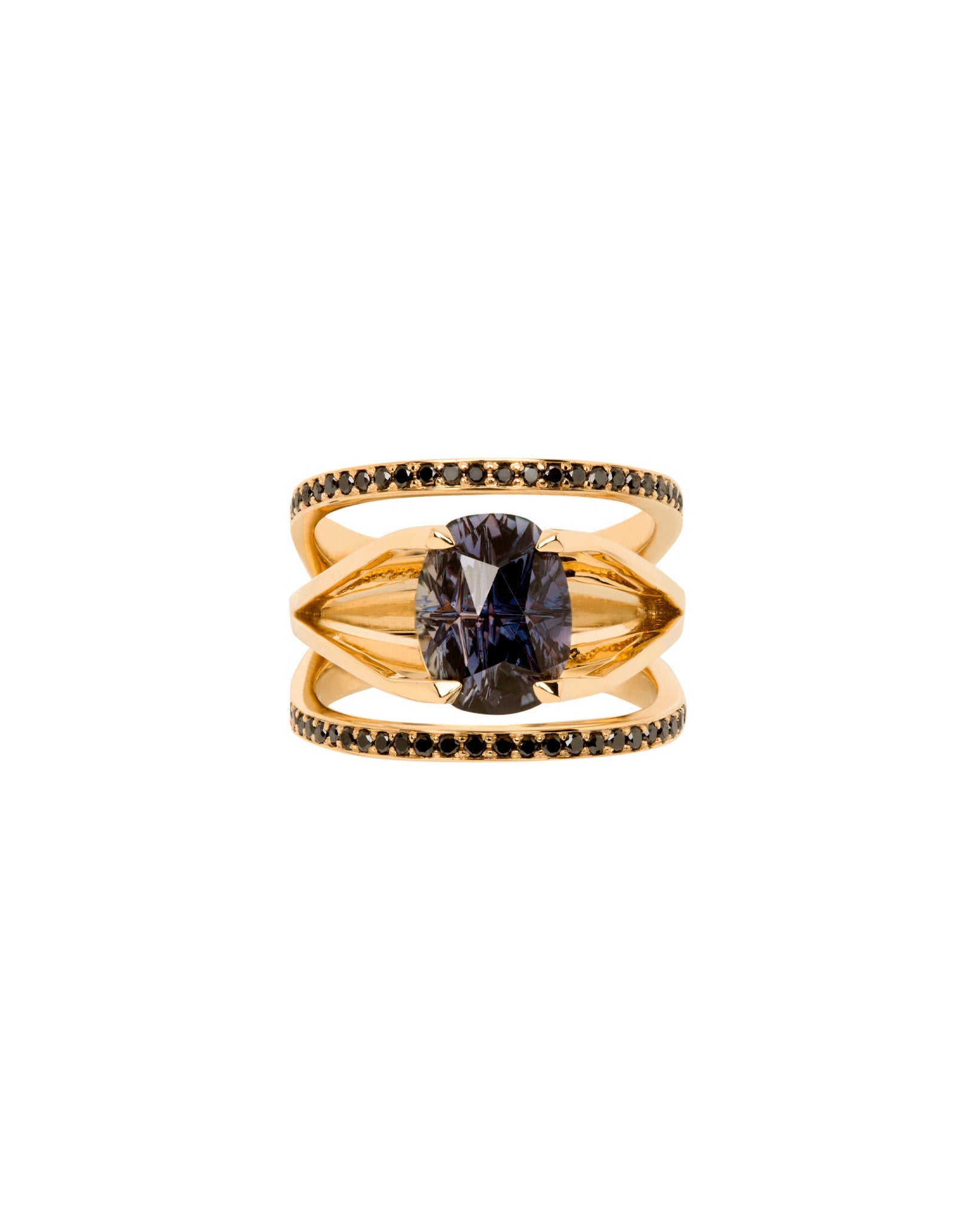 Bliss La acute 13mm enclose and centered ring black 