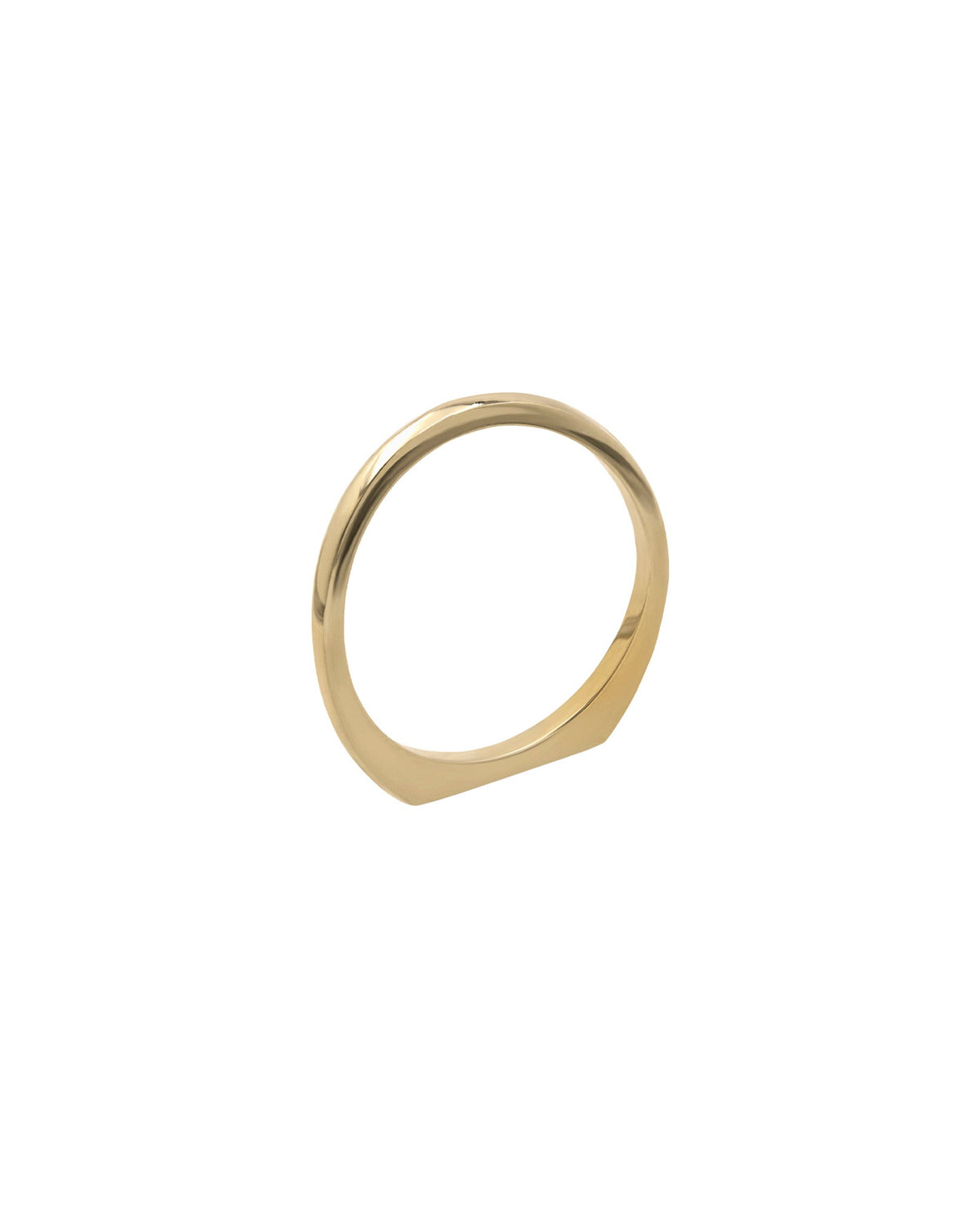 Centered Band Yellow Gold