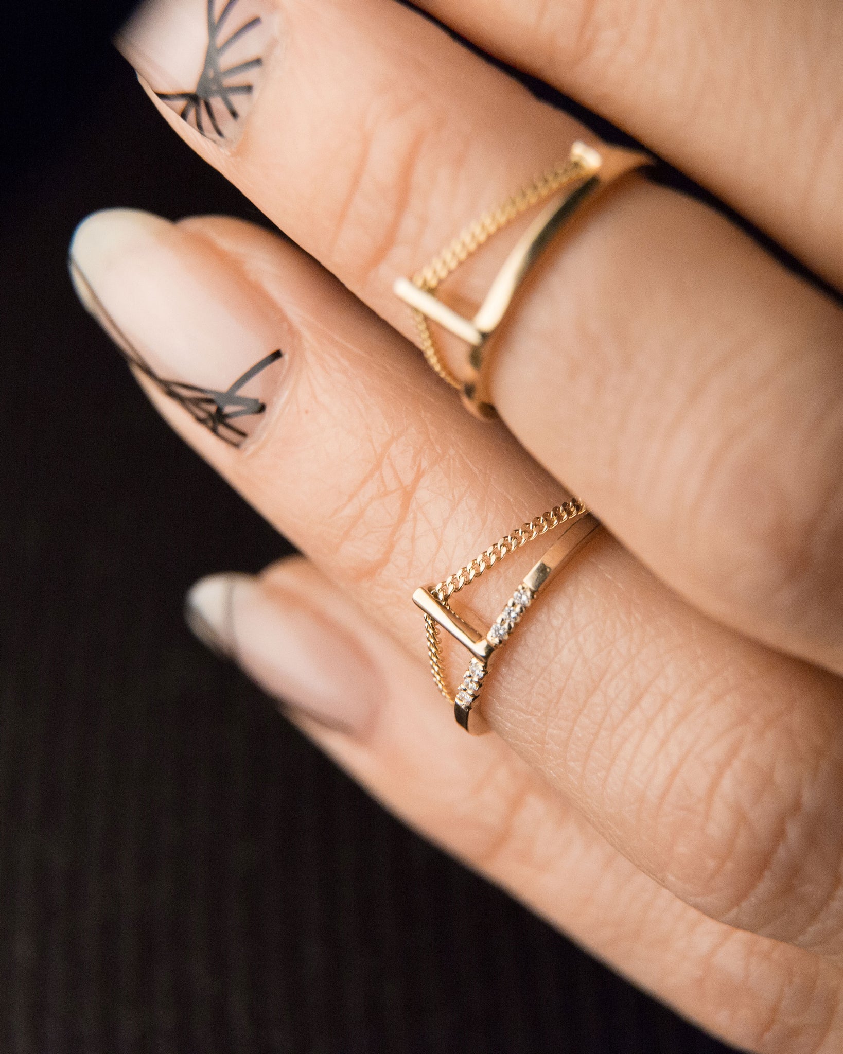 Pave Cusp Ring 18K