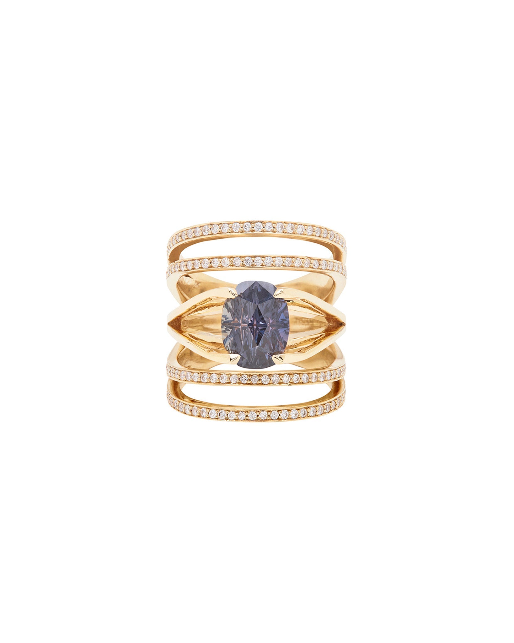 Elegant Elliptical Enclose Ring Set