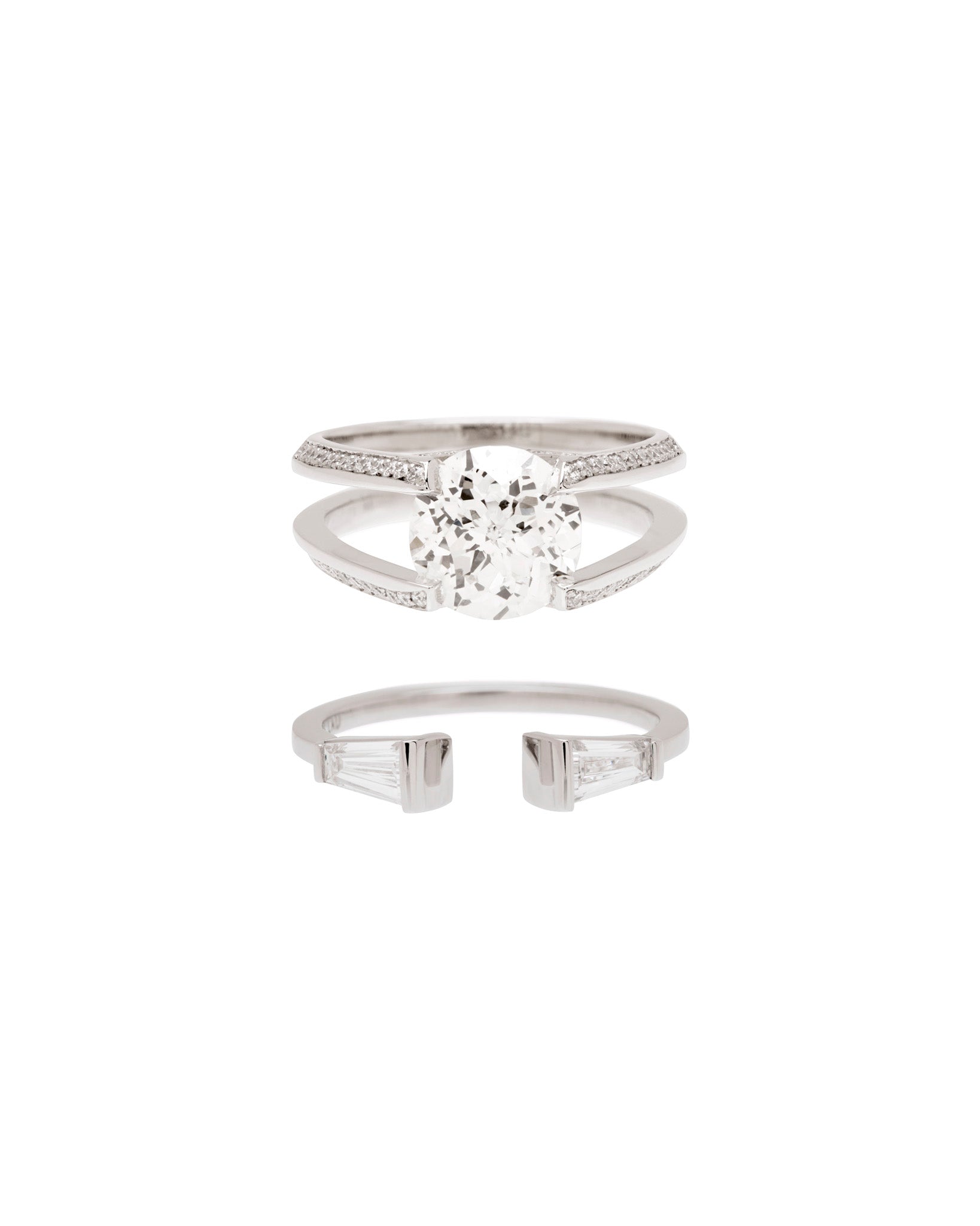 Futurist + Perspective Ring Set