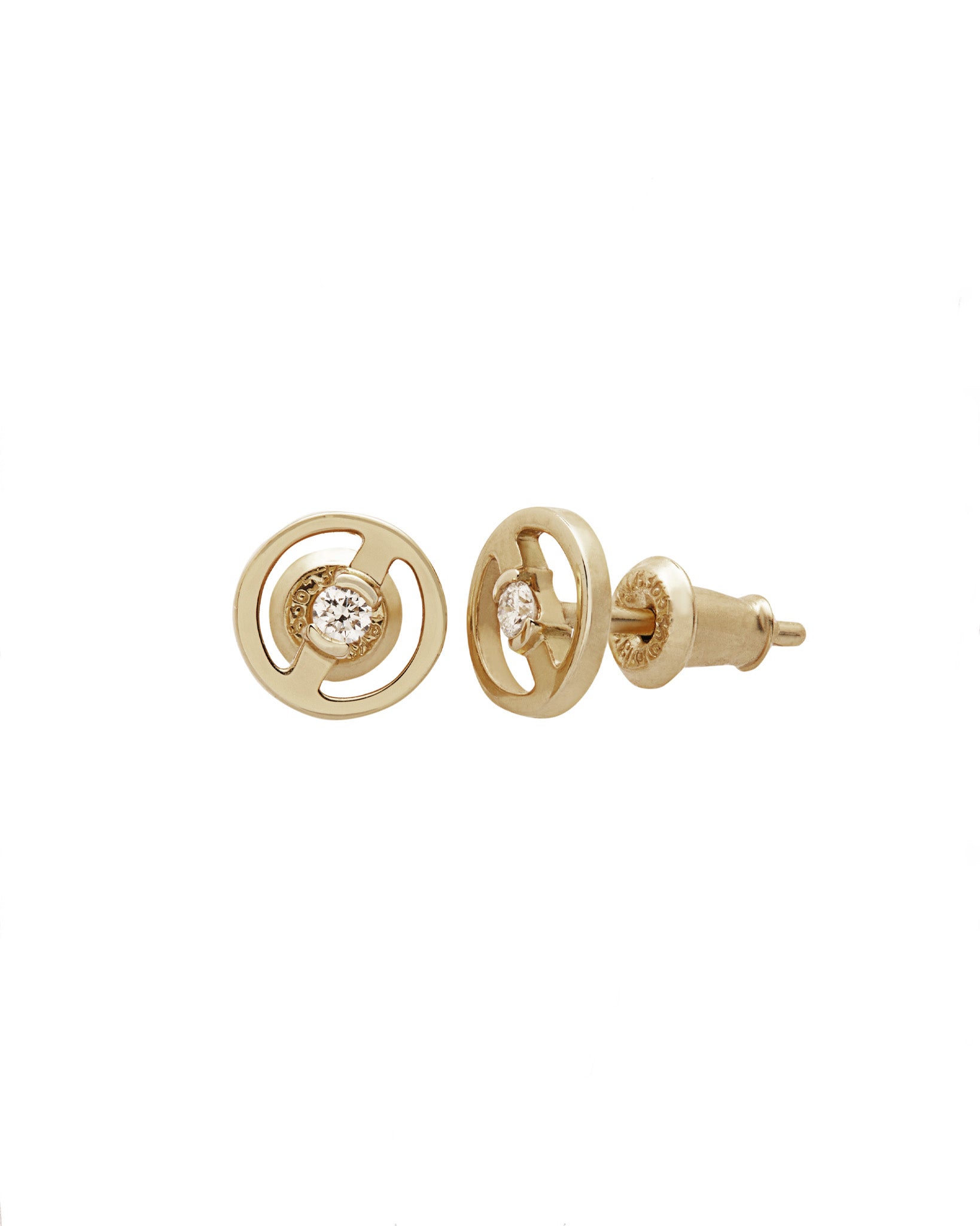 Harmonious Stud Yellow Gold