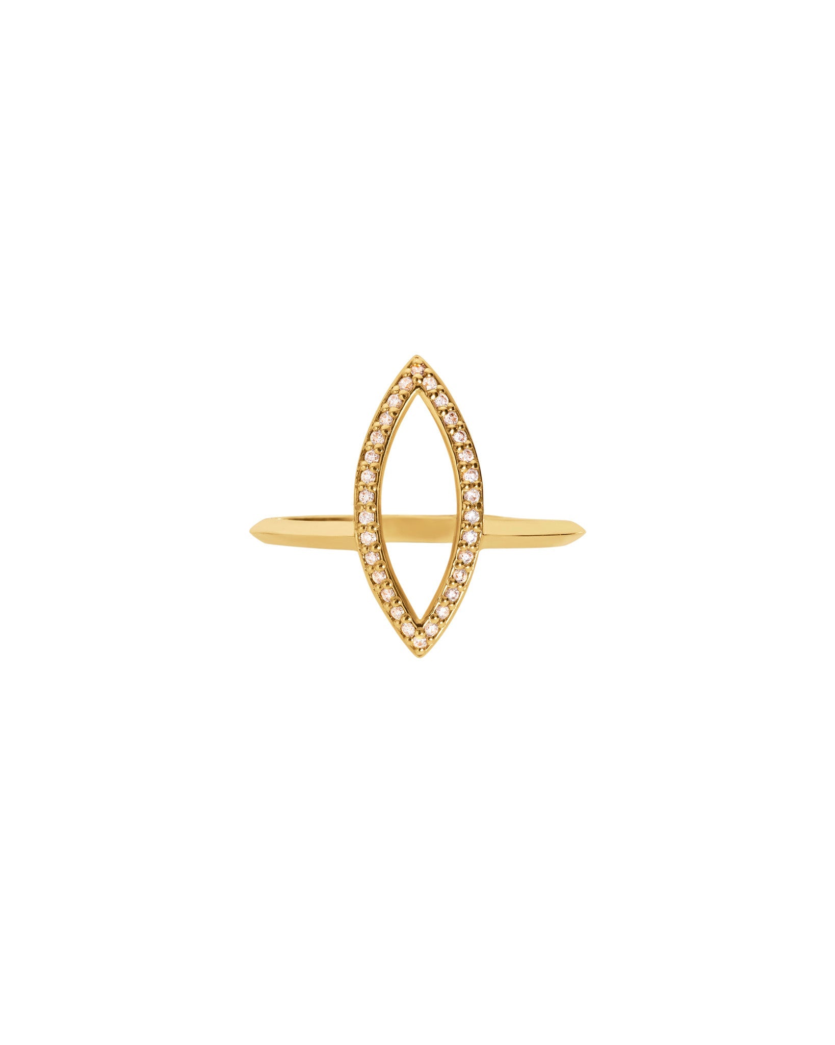 Bliss Lau Yellow Gold and Diamond halo ring