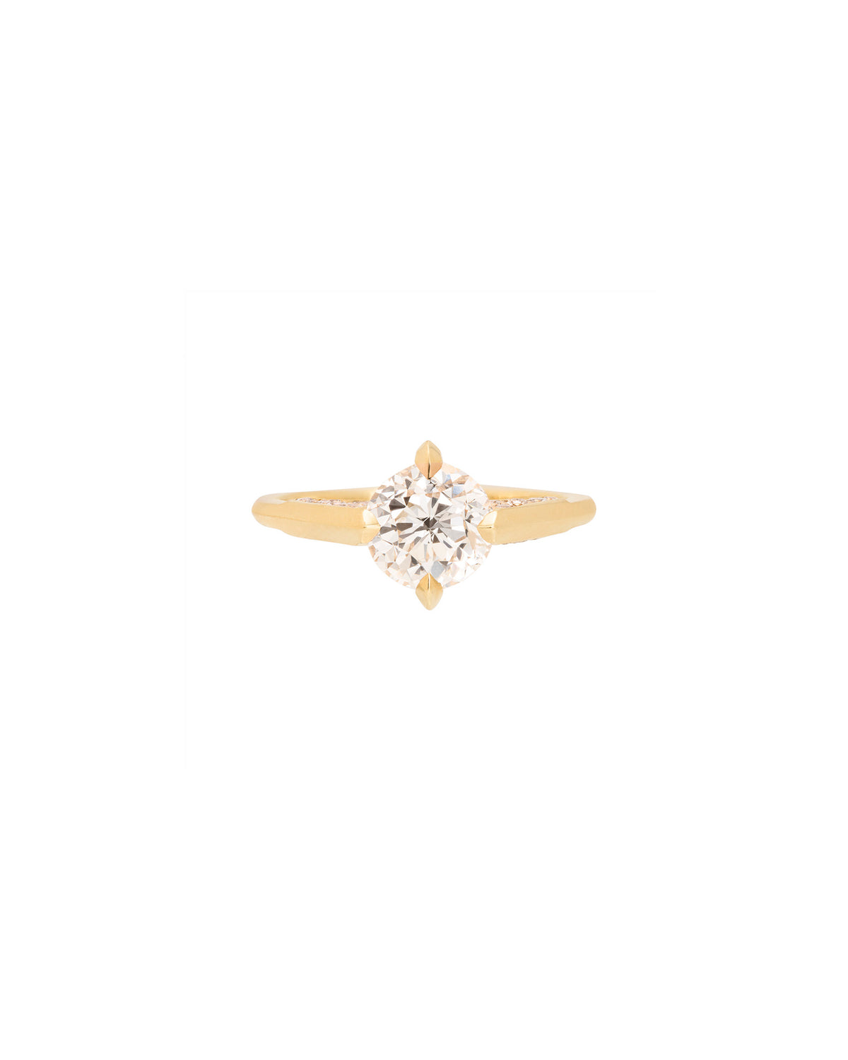 Minimalist Ring Sunlit Diamond