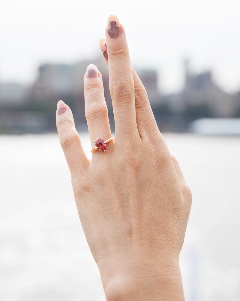 Minimalist Ring Hidden Pave