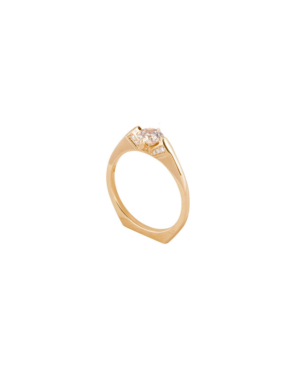 Minimalist Rise Diamond Ring