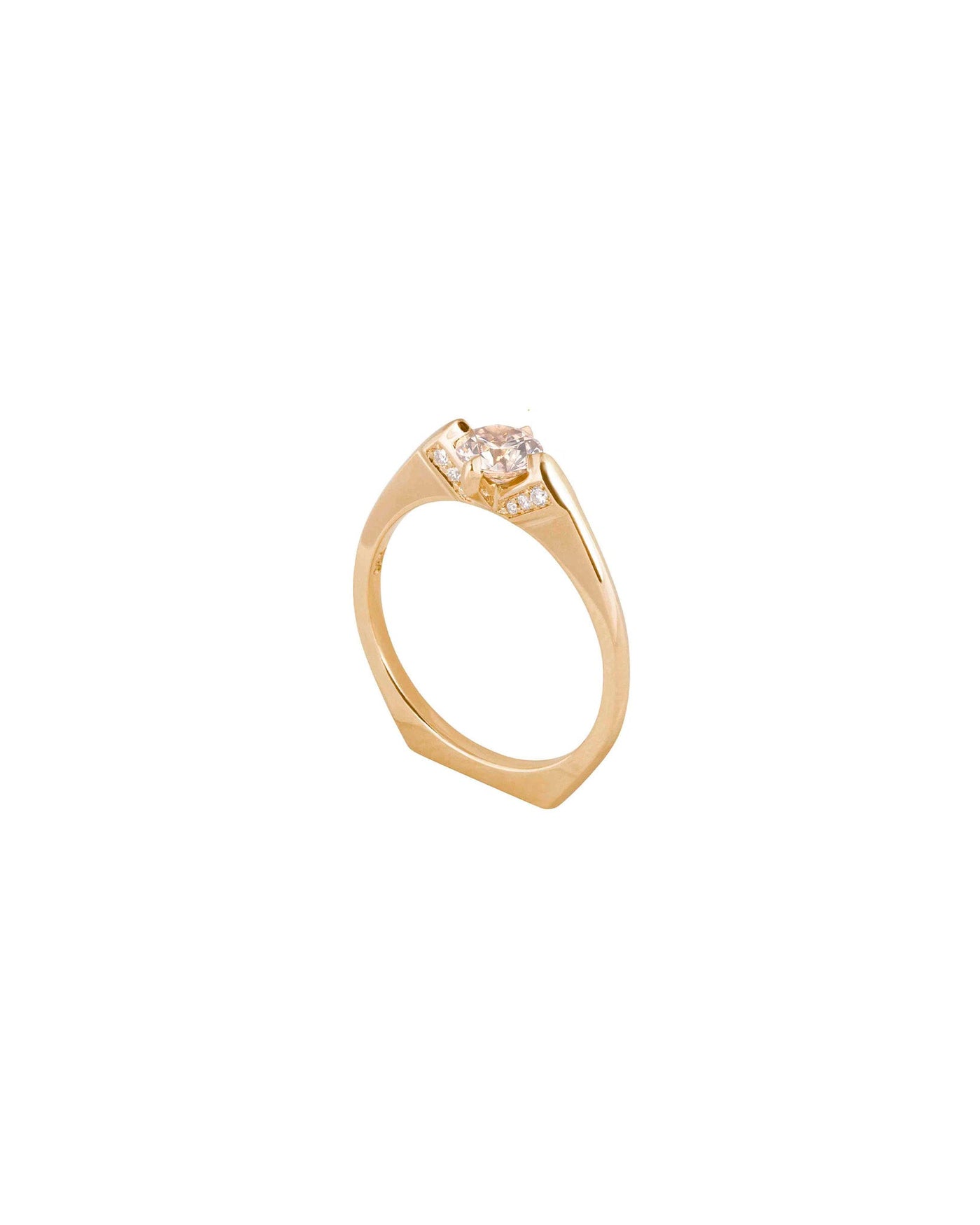 Minimalist Rise Diamond Ring