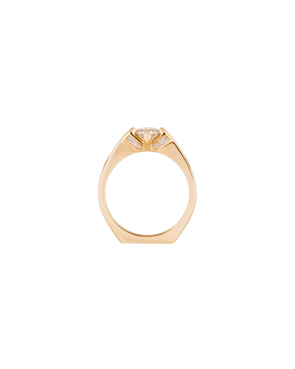 Minimalist Rise Diamond Ring