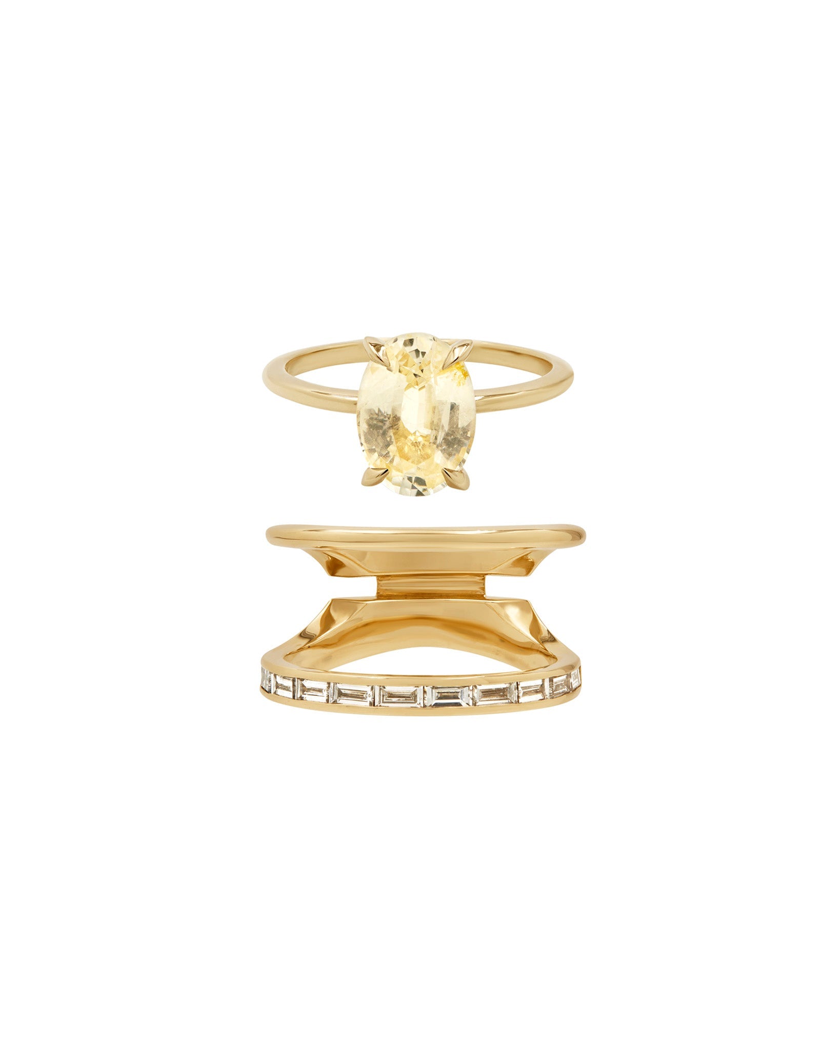 Poetic + Cascade Ring Set