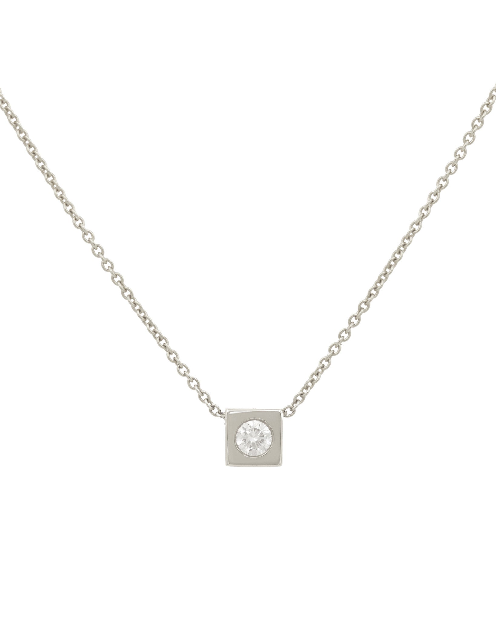 Rain Necklace White Gold