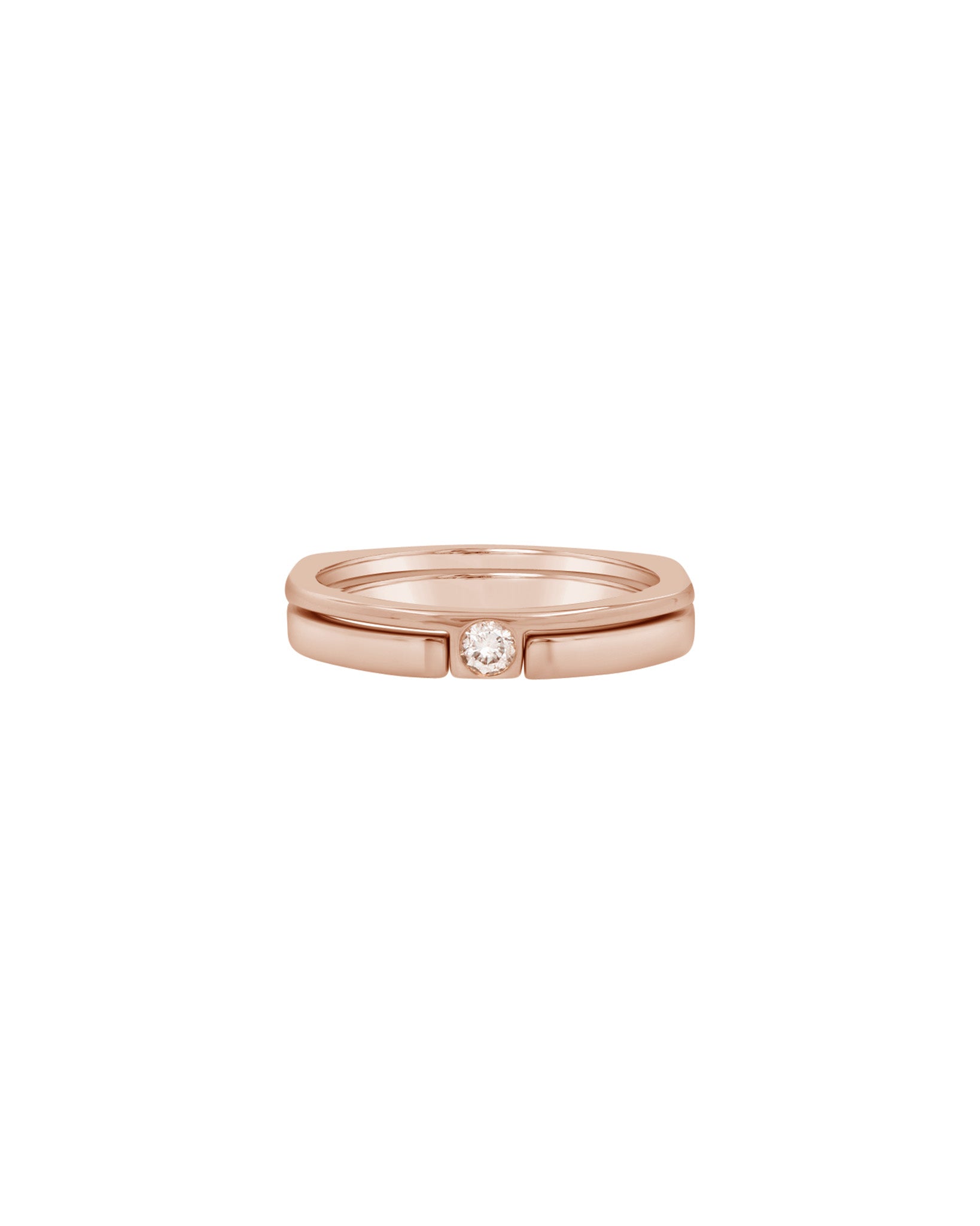 Rain Ring Set - ROSE GOLD 14k