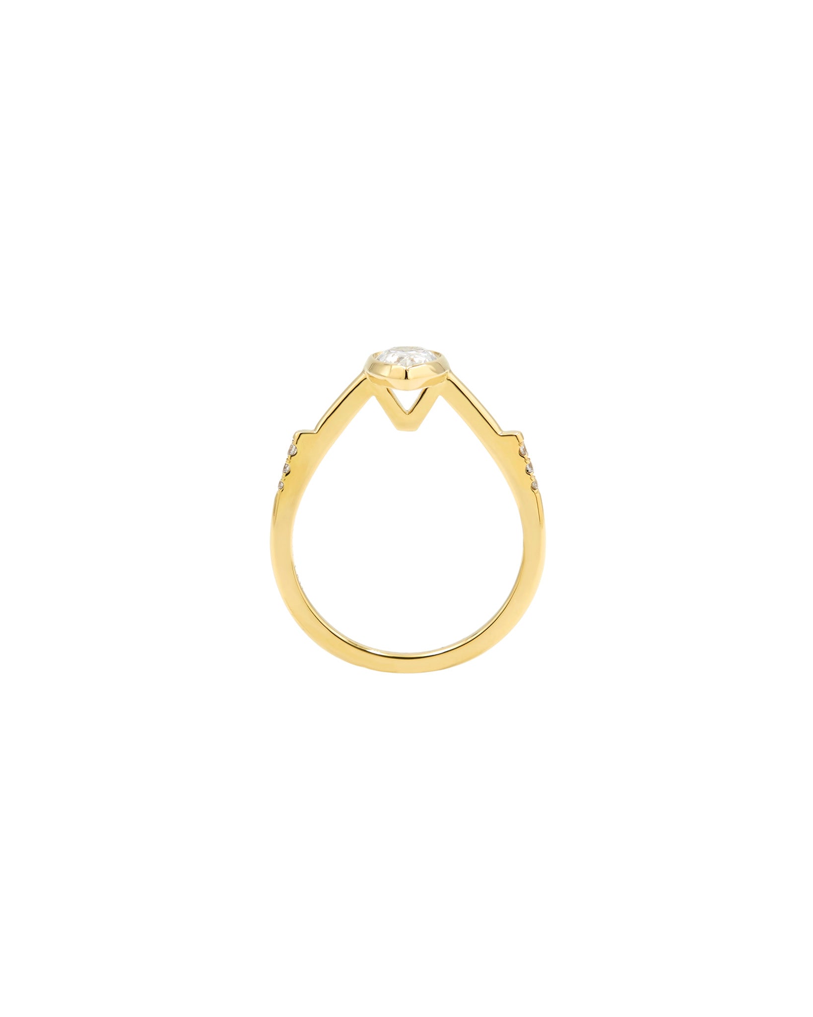 Winged Acoustic + Sunset Aura Ring Set