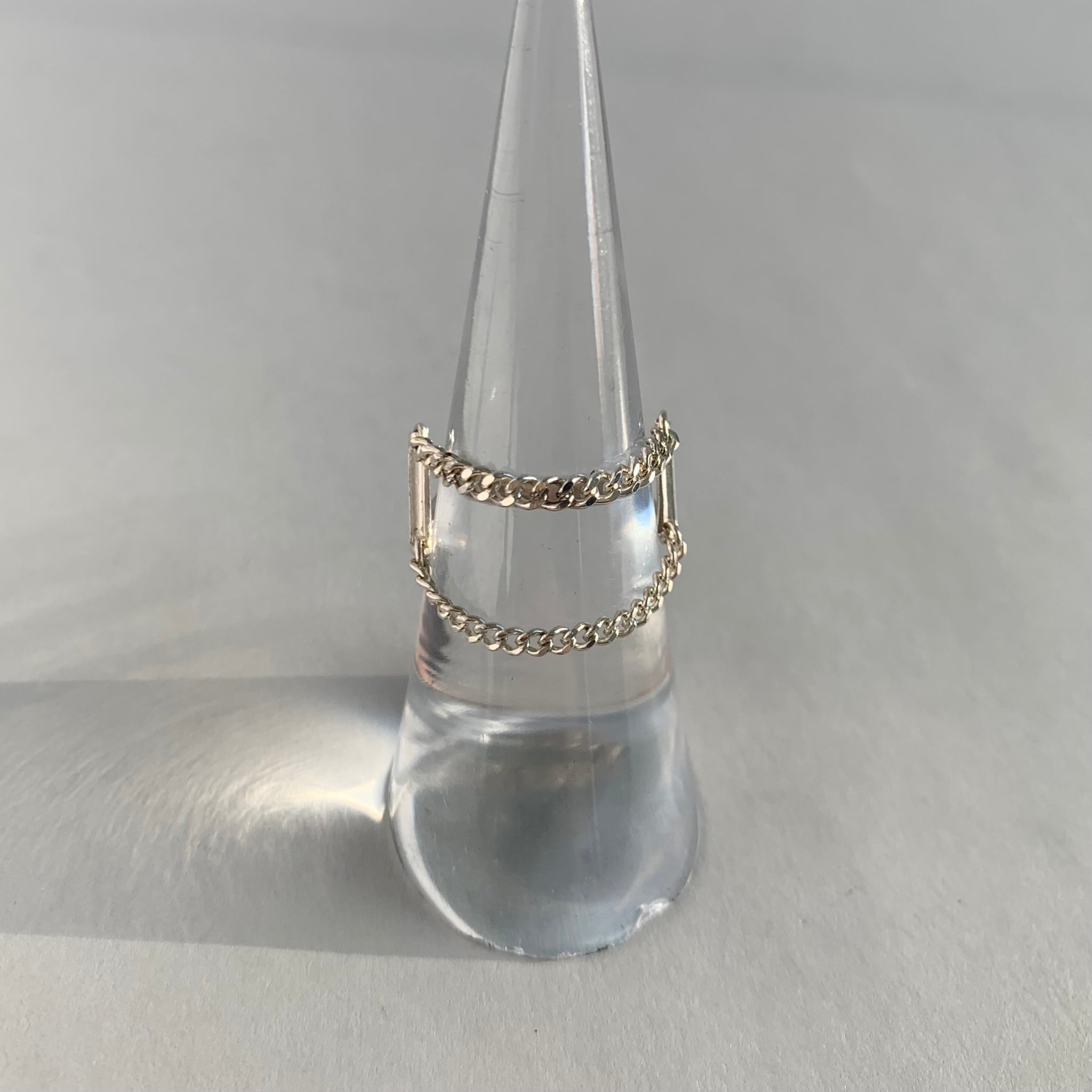 Unique Silver Chain Ring Size 5.5 - Vault Sale